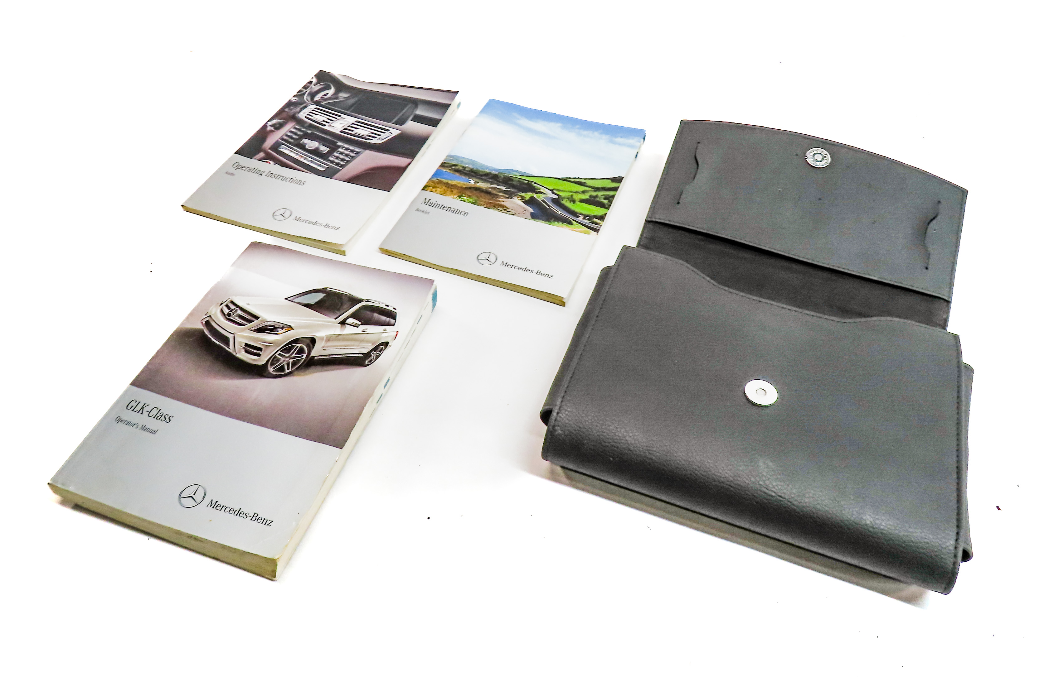 2013 MERCEDES GLK250 (X204) 2.1L DIESEL (OM651) ENGINE OWNERS MANUAL SET w/CASE — exact item pictured