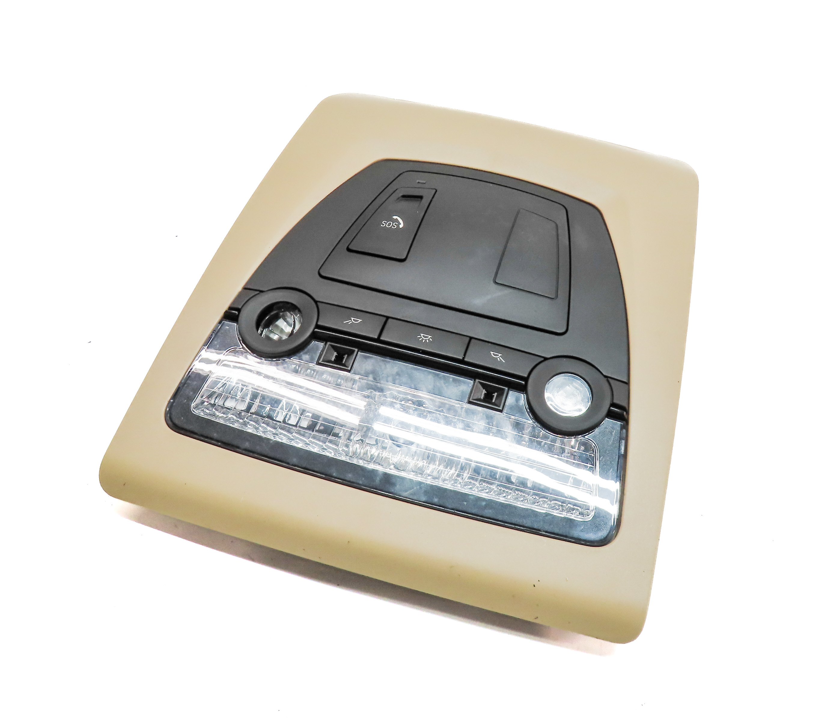 2017 BMW X3 (F25) FRONT INTERIOR OVERHEAD DOME MAP READING LIGHT LAMP (Beige) — exact item pictured