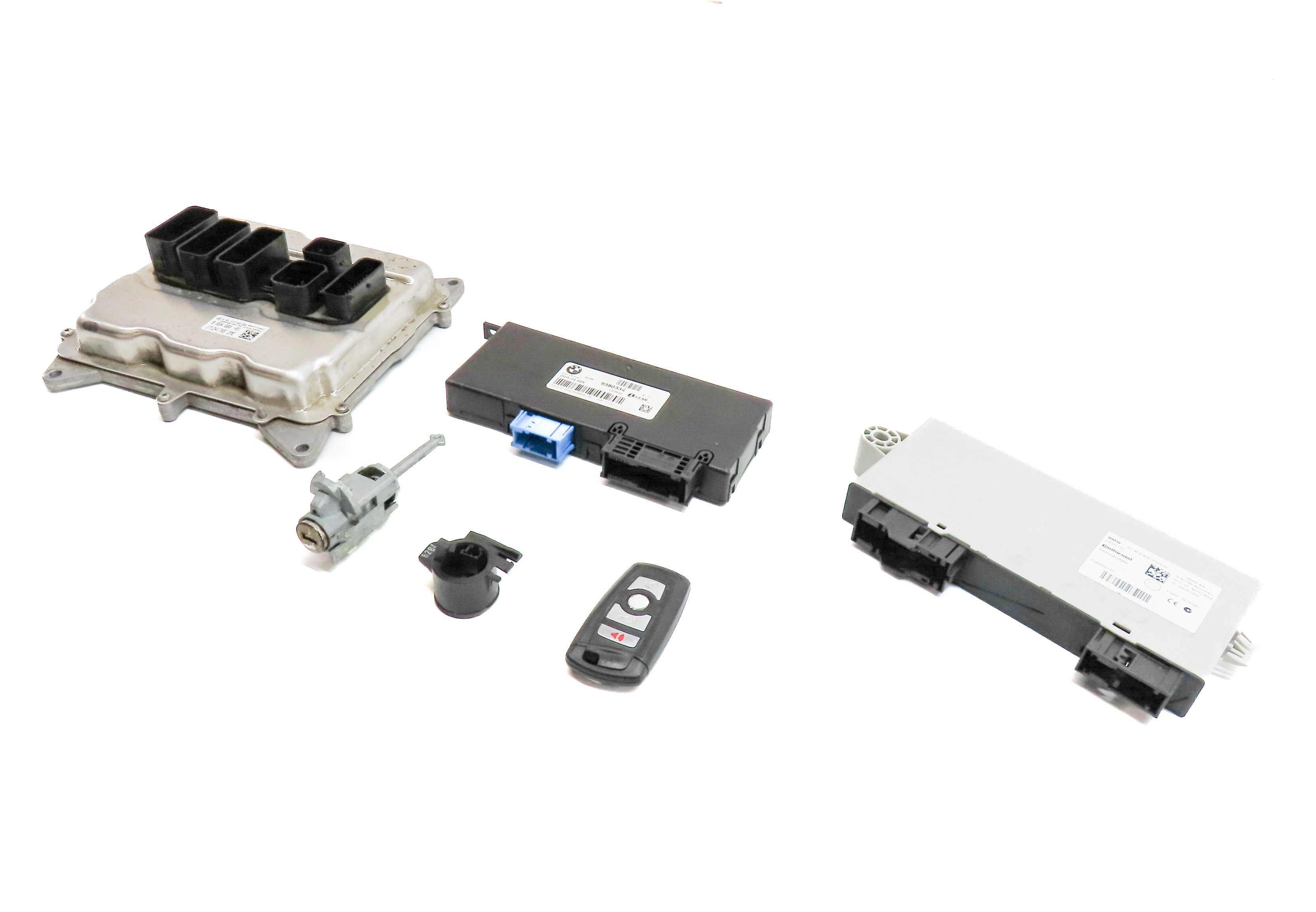 13-18 BMW 328i 428i 528i X3 X4 (F30 F32) 2.0L N26 ENGINE DME BCM MODULE KEY SET — exact item pictured