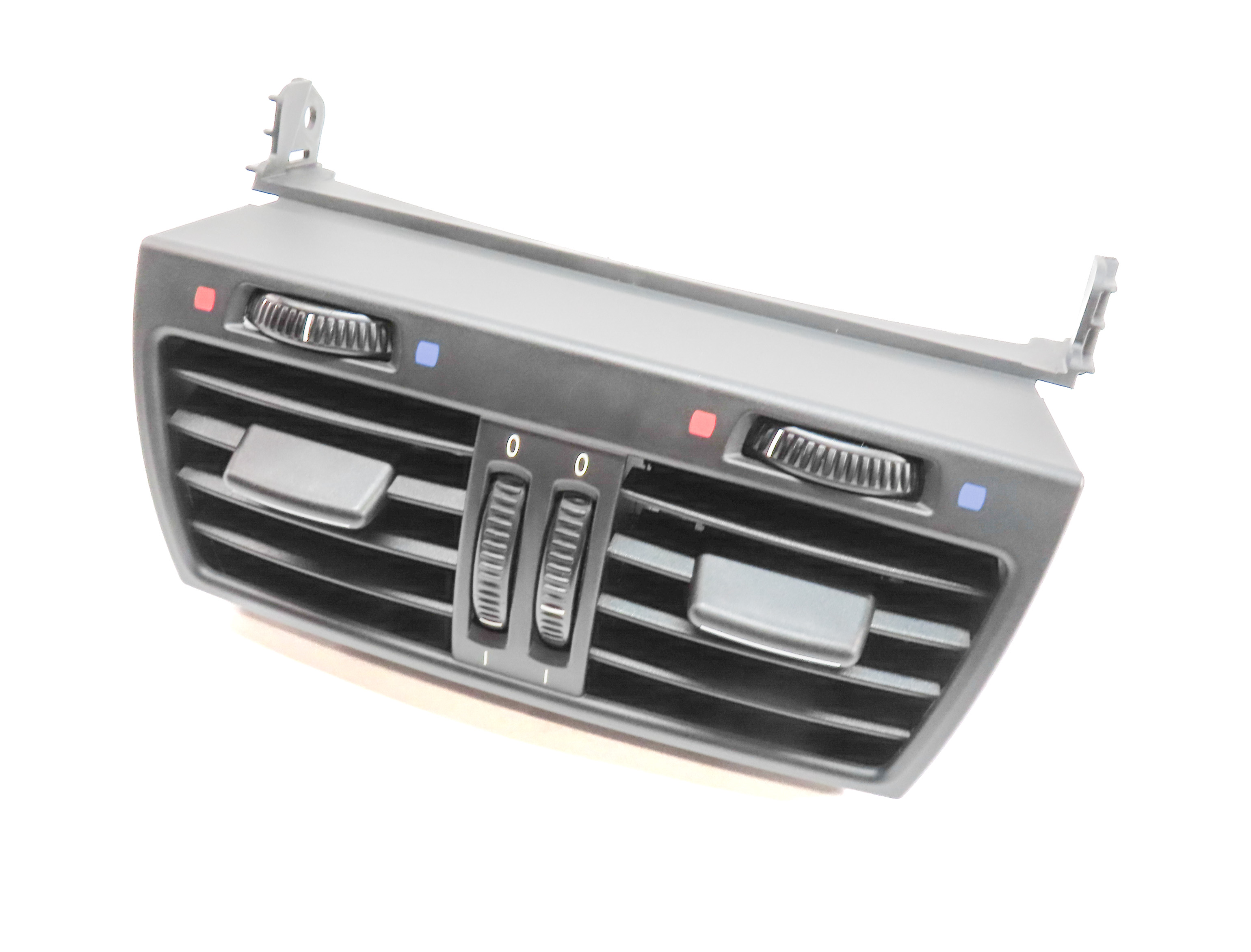 2012 BMW X5 (E70) REAR CENTER CONSOLE HEAT AIR AC HVAC DUAL VENT (Black) — exact item pictured