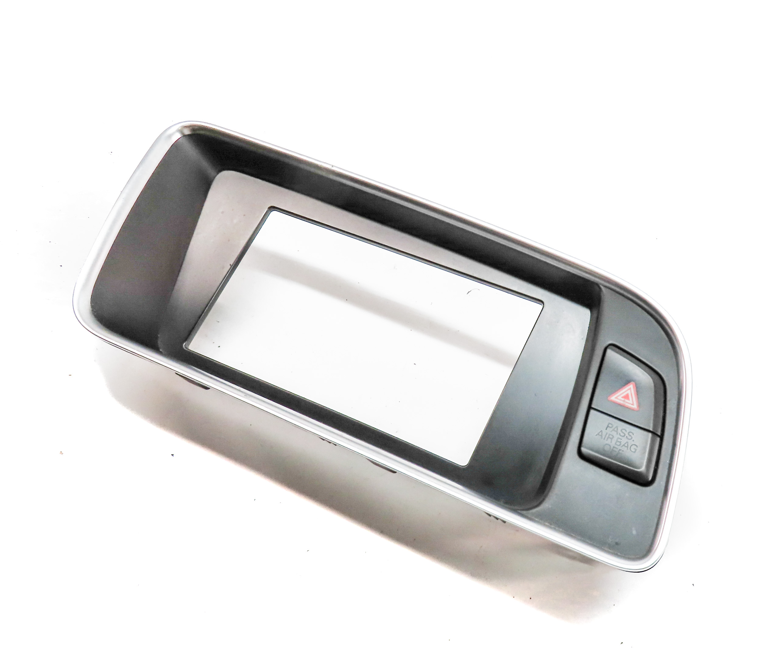 2013 AUDI Q5 (B8 8R) FRONT CENTER DASH NAVIGATION INFORMATION SCREEN TRIM BEZEL — exact item pictured