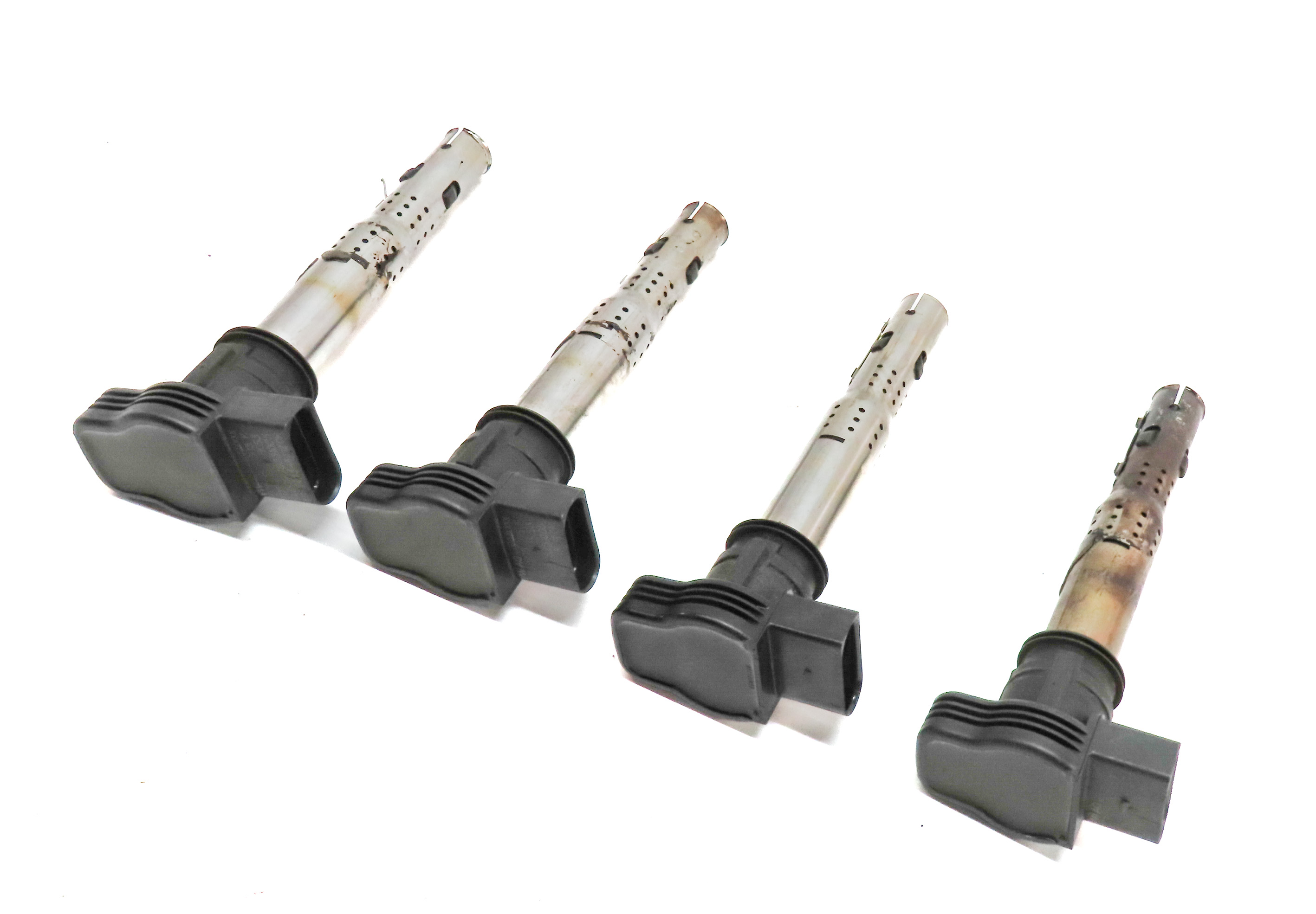 07-17 AUDI A3 A4 S4 A5 S5 A6 Q3 Q5 R8 TT BEETLE JETTA 2.0L IGNITION COIL SET 4 — exact item pictured