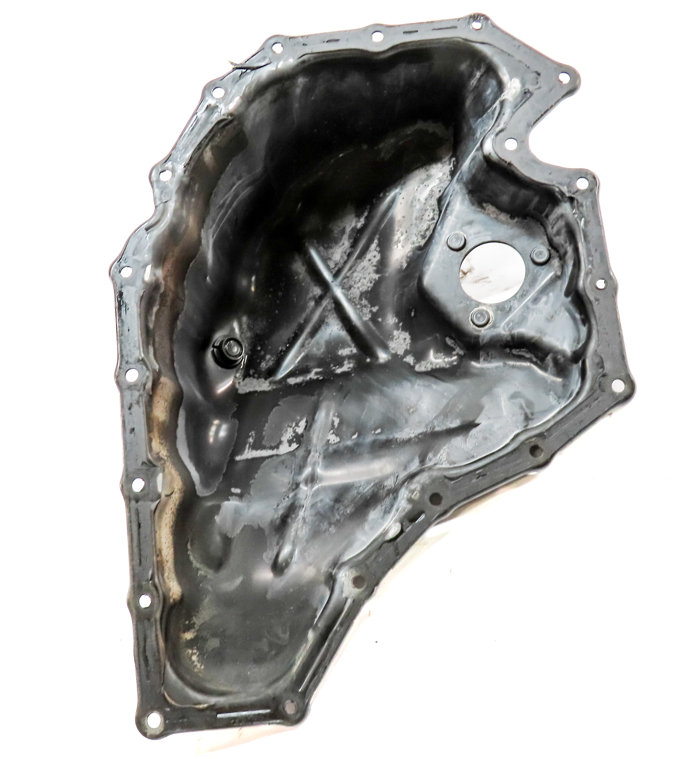 13-17 AUDI A4 A5 A6 Q5 (B8 C7 8K 8T 8R) 2.0L TURBO ENGINE LOWER OIL FLUID PAN — exact item pictured