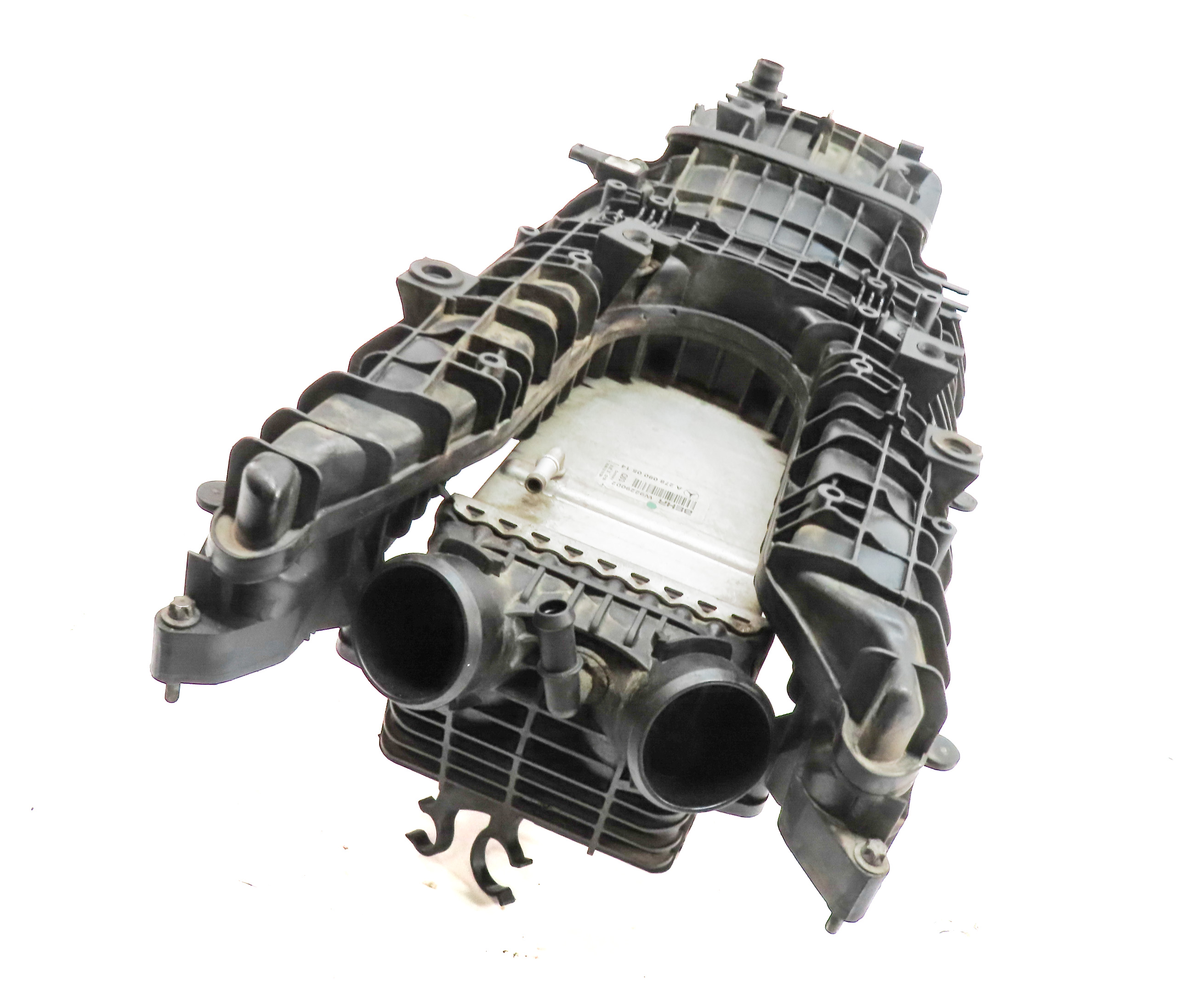 11-20 MERCEDES E GL ML S W212 W166 W221 X166 4.6L INTAKE MANIFOLD w/ INTERCOOLER — exact item pictured