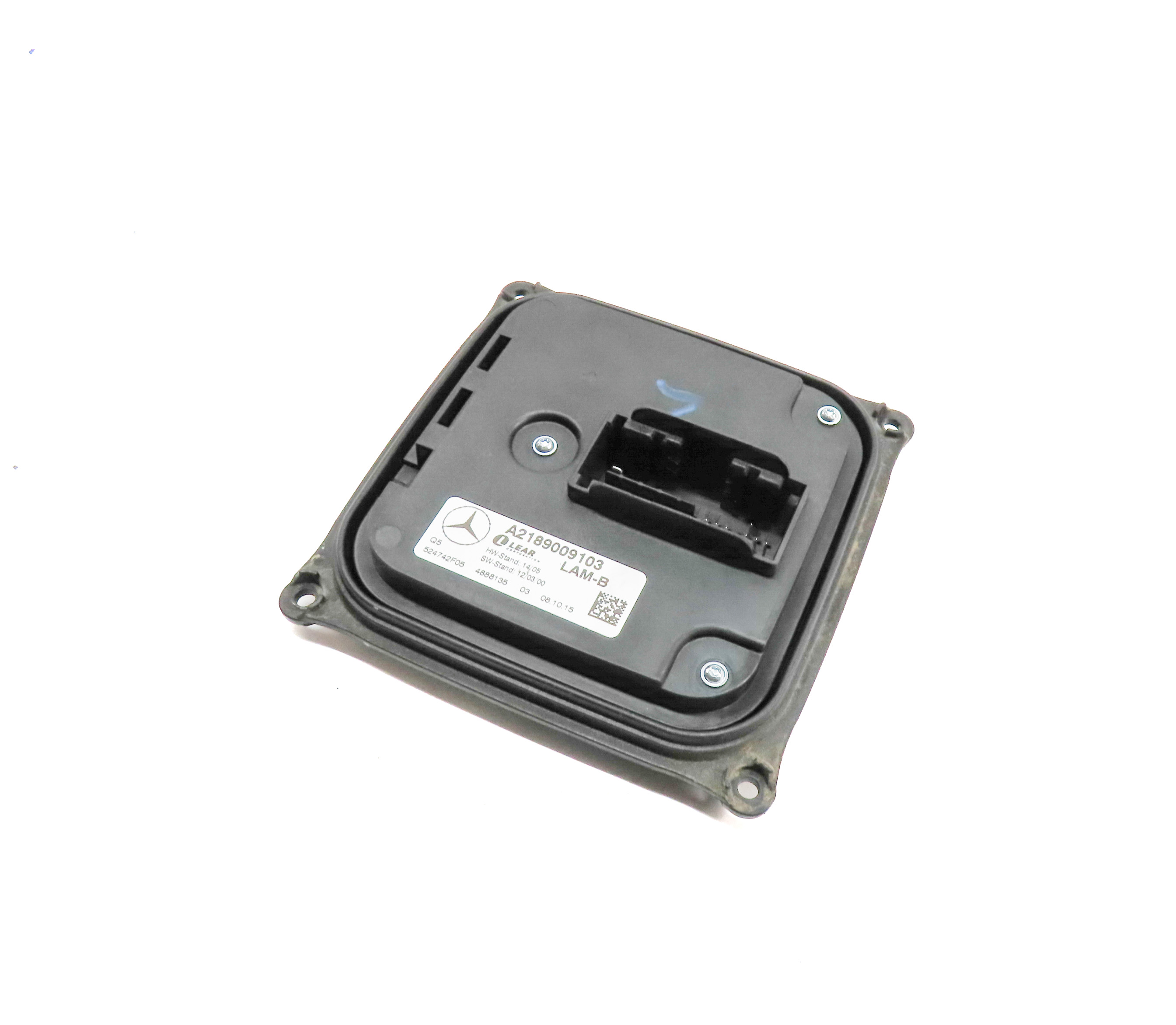 16 MERCEDES GL450 (X166) FRONT LEFT DRIVER DAYTIME RUNNING LIGHT CONTROL MODULE — exact item pictured