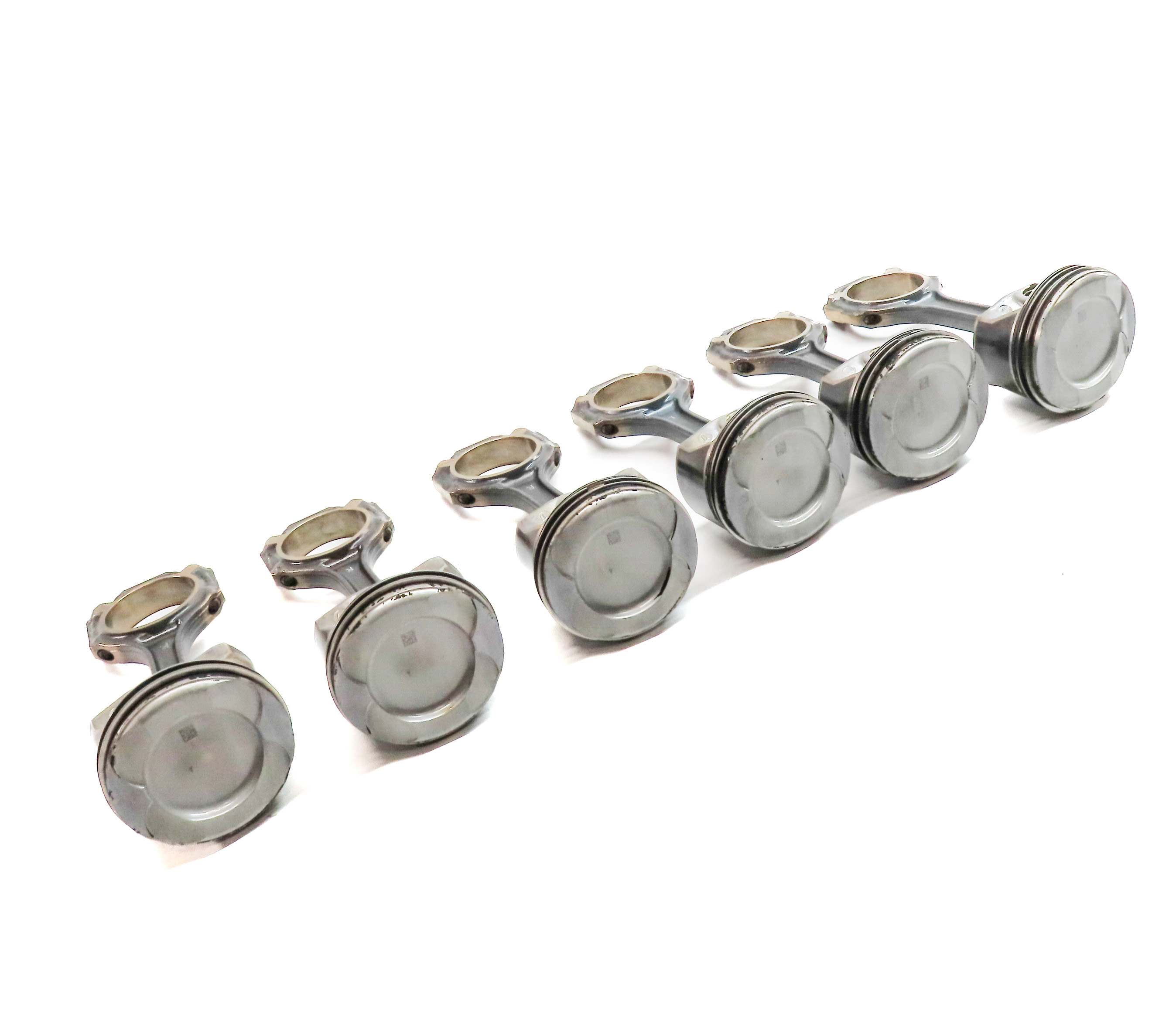 15-22 MERCEDES X166 W166 W205 W222 W212 R231 M276 3.0 ENGINE PISTON & ROD SET/6 — exact item pictured