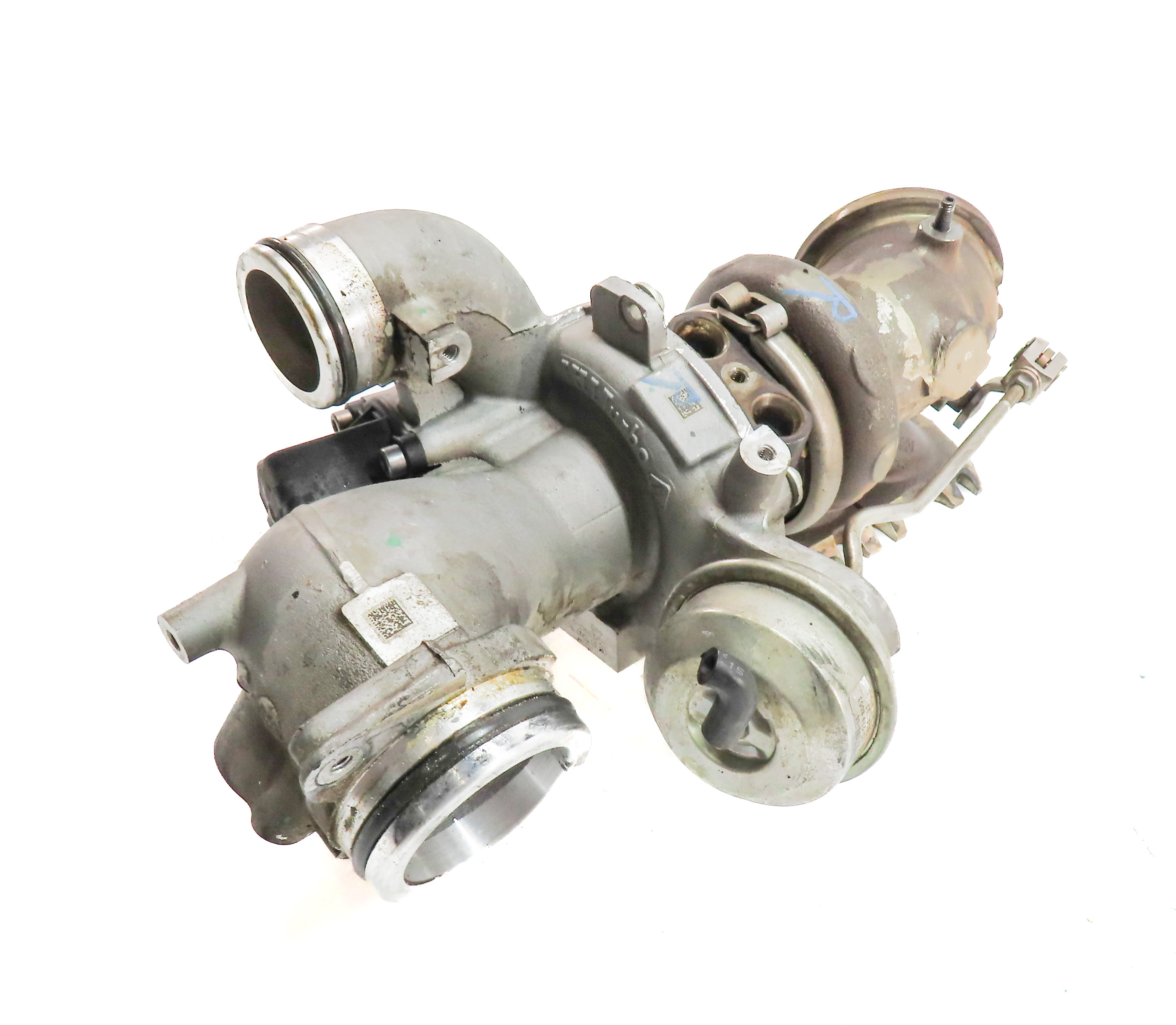 15-20 MERCEDES C E GL GLE GLS ML S SLC (W166 X166) 3.0L M276 RIGHT TURBOCHARGER — exact item pictured