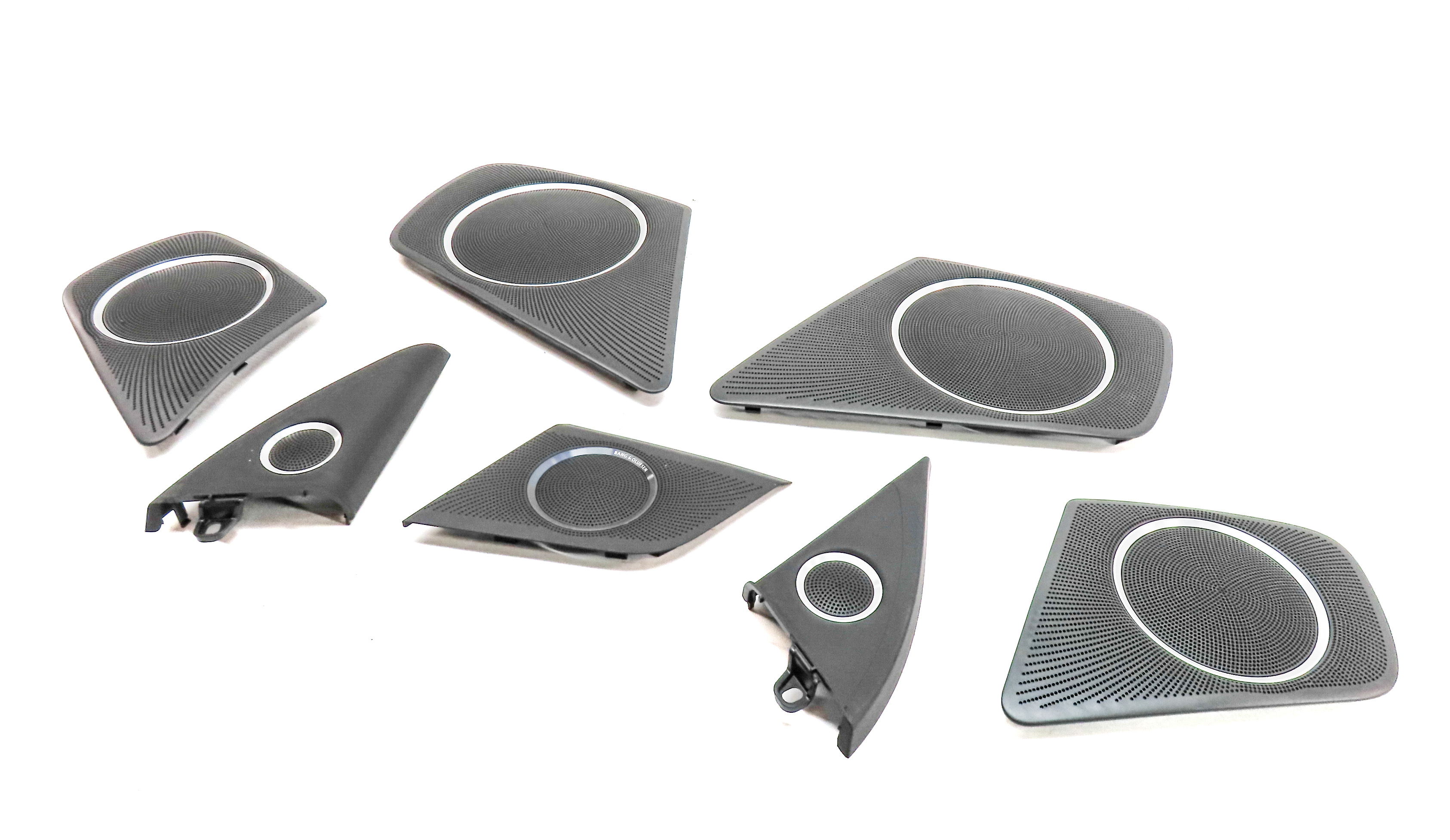 2014 AUDI A4 ALLROAD WAGON (B8) BANG & OLUFSEN SPEAKER TRIM GRILLE COVER SET/7 — exact item pictured
