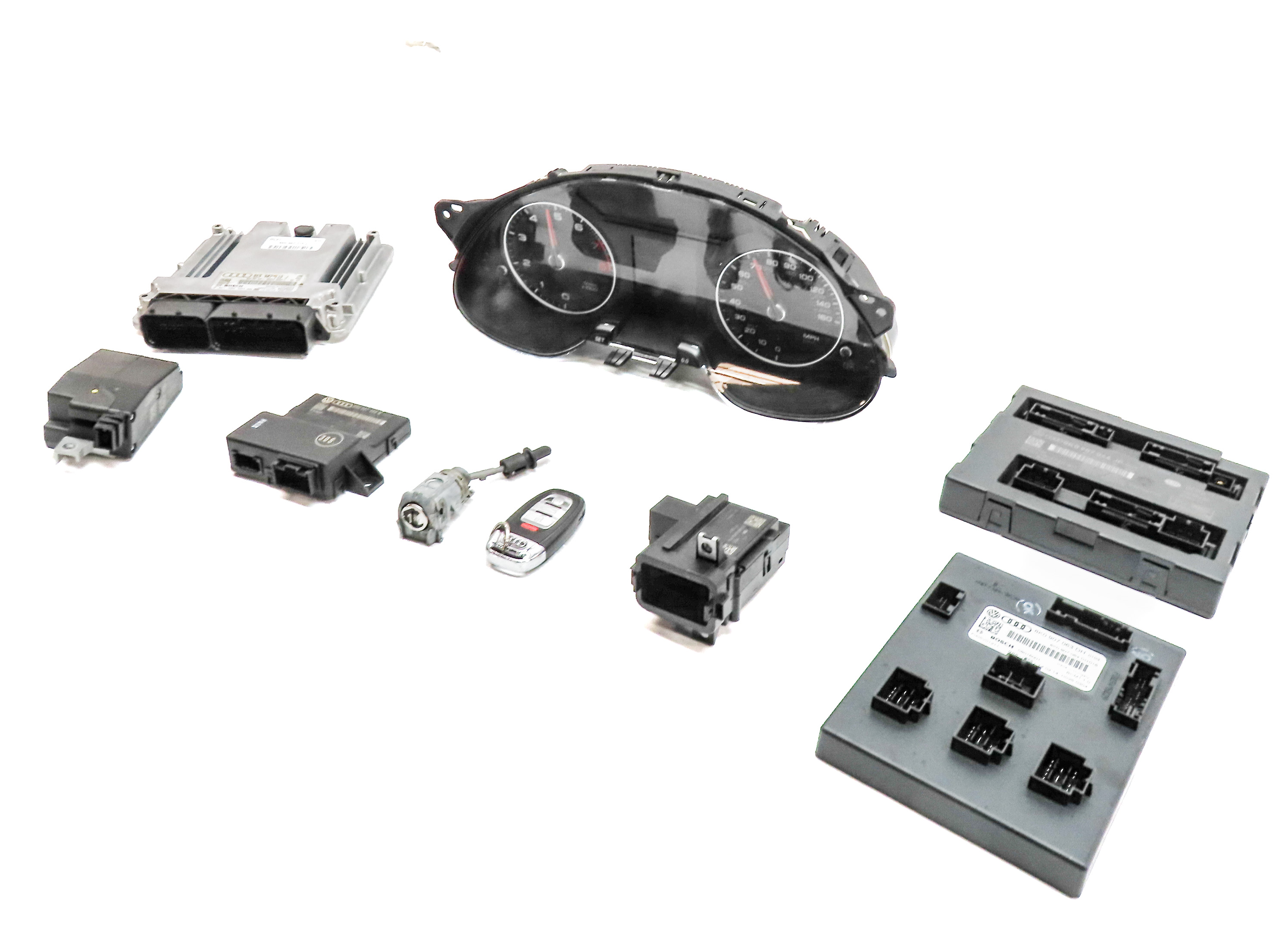 2014 AUDI A4 ALLROAD (B8) 2.0L (CPMB) ECM BCM GATEWAY IMMOBILIZER MODULE SET/9 — exact item pictured