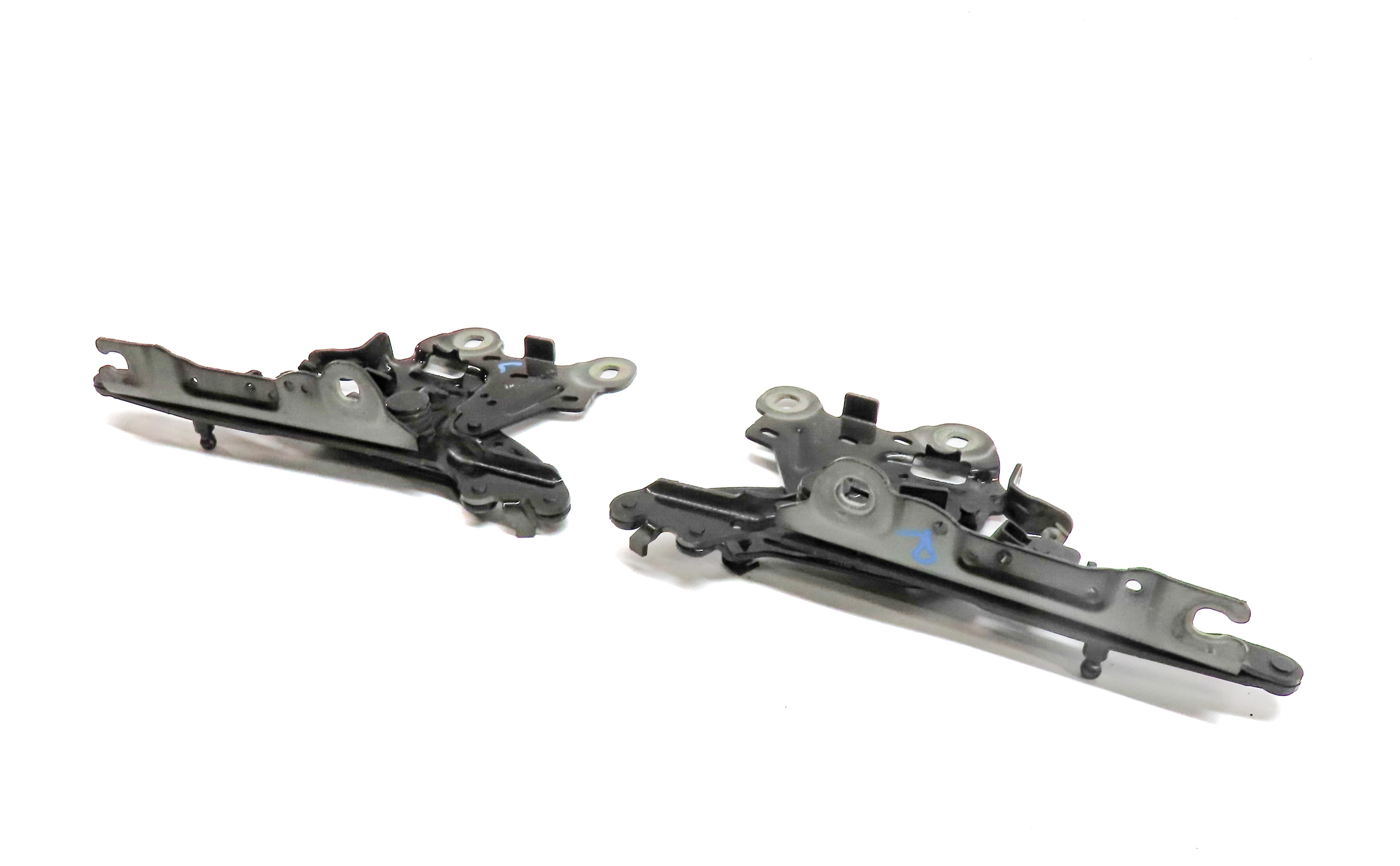 2016-2023 BMW X1 X2 (F39 F48) FRONT LEFT & RIGHT HOOD HINGE SET 2 (Black) — exact item pictured