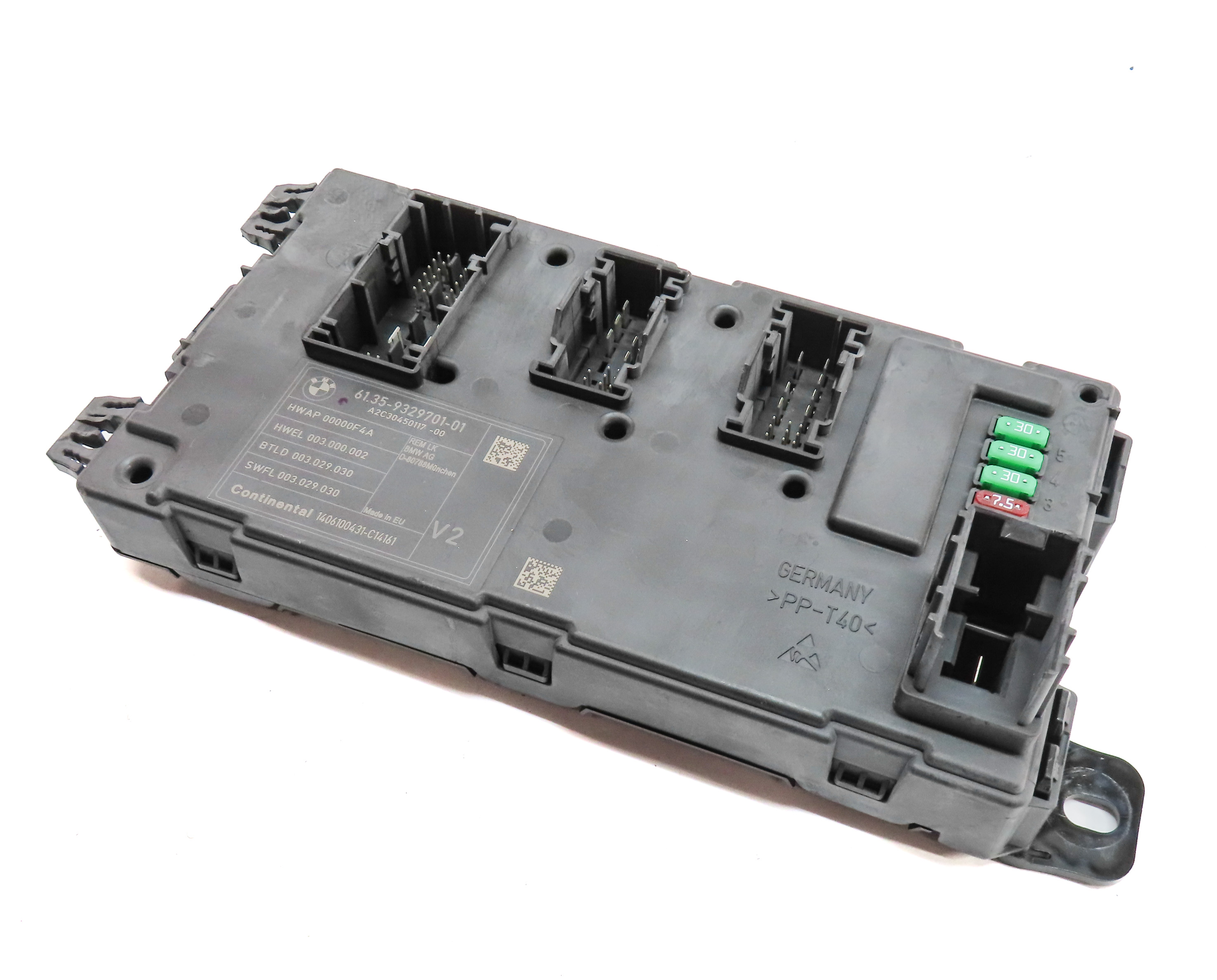 2014 BMW 335I (F30) REAR BCM BODY CONTROL MODULE — exact item pictured