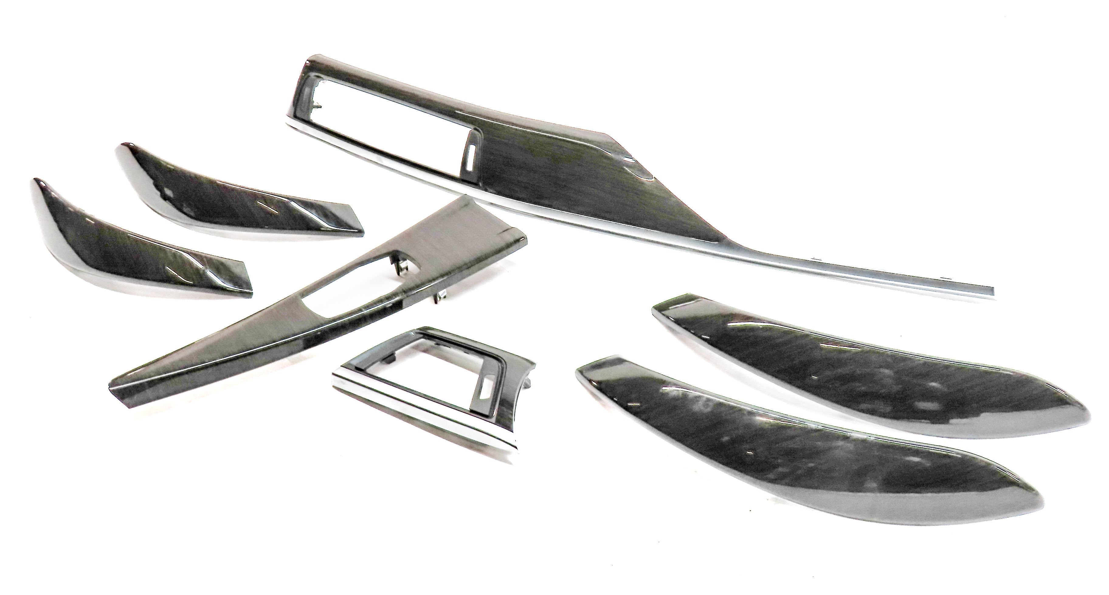 2014 BMW 335I (F30) INTERIOR DASH CENTER CONSOLE DOOR TRIM SET/7 (Fineline) — exact item pictured