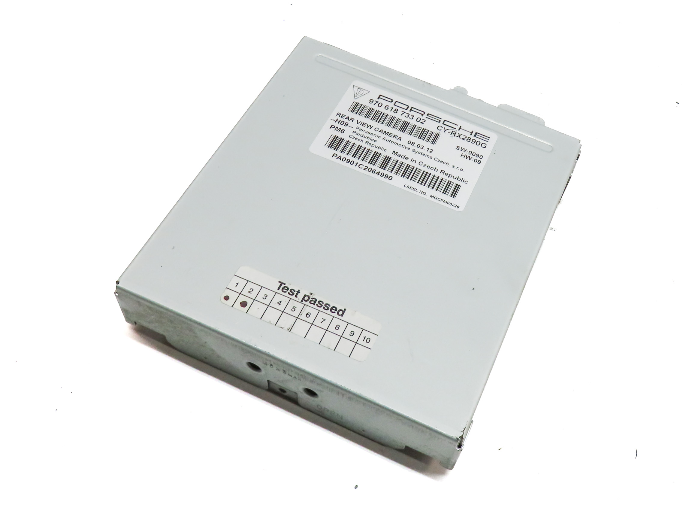 2012 PORSCHE PANAMERA (970 G1) REARVIEW BACK UP REVERSE CAMERA CONTROL MODULE — exact item pictured