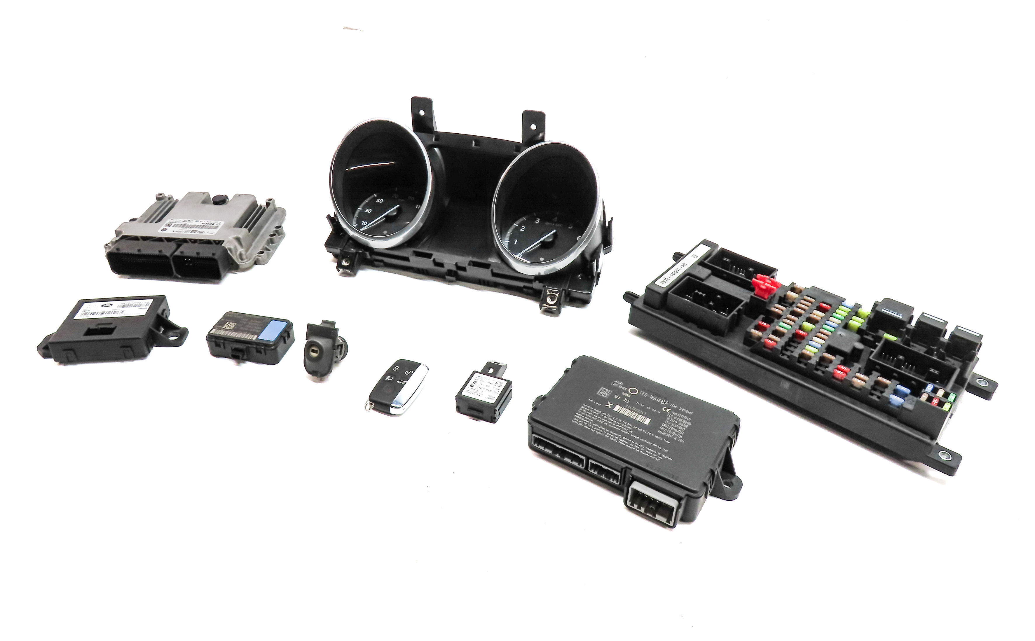 2017 LAND ROVER DISCOVERY SPORT (L550) 2.0L TURBO ENGINE ECM BCM MODULE KEY SET — exact item pictured