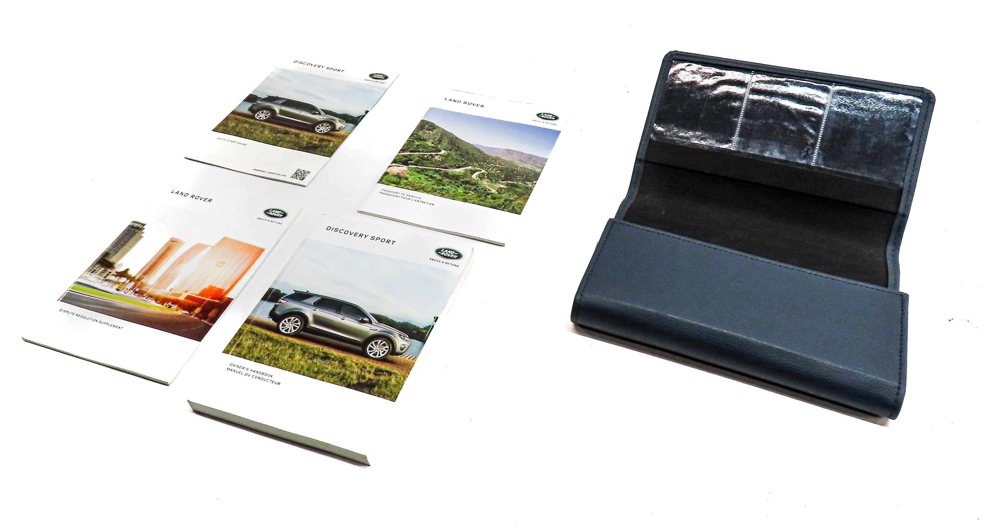 2017 LAND ROVER DISCOVERY SPORT (L550) 2.0L ENGINE OWNERS MANUAL SET w/ CASE — exact item pictured