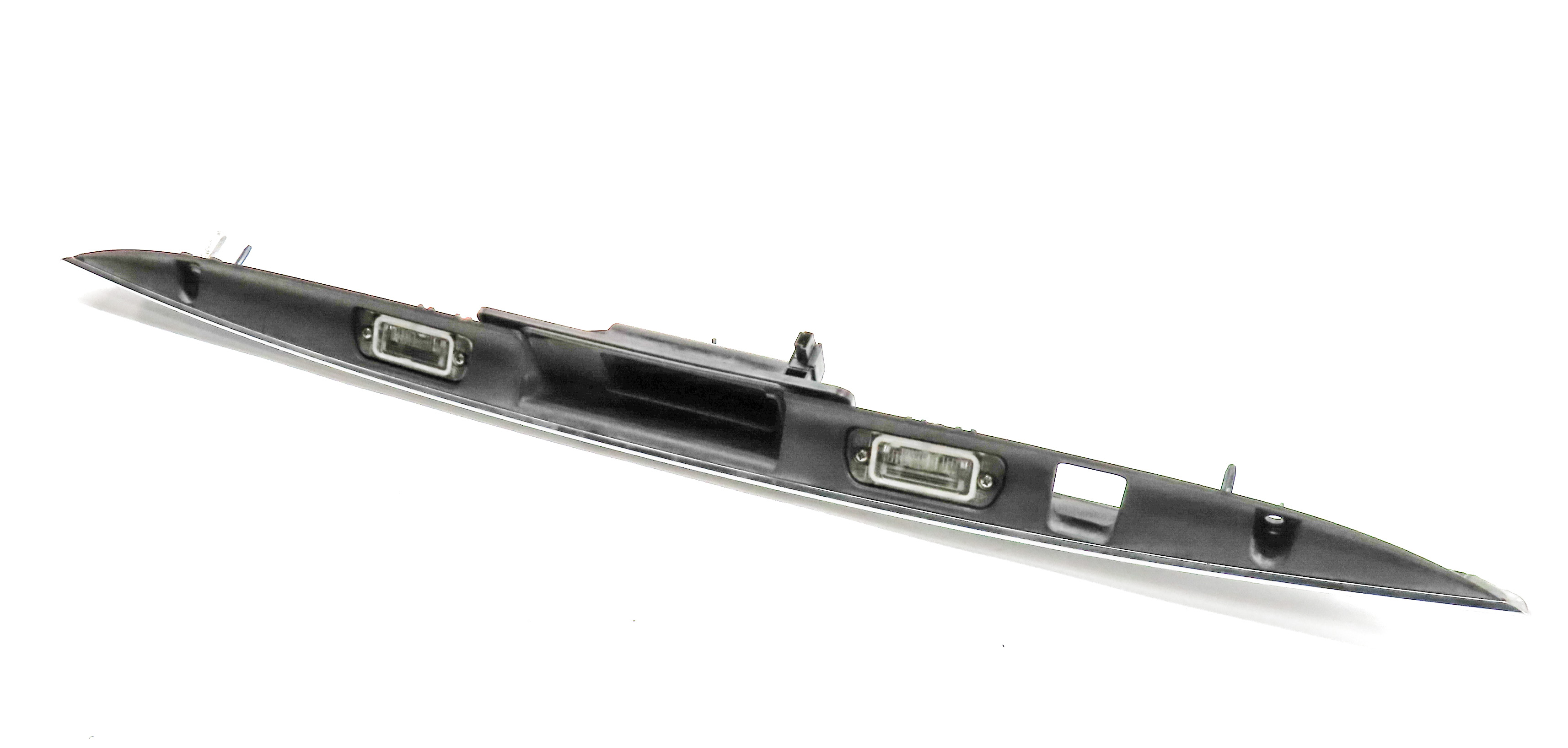 2012 MERCEDES GL450 (X164) REAR LICENSE PLATE LIGHT LAMP w/ TRUNK RELEASE HANDLE — exact item pictured