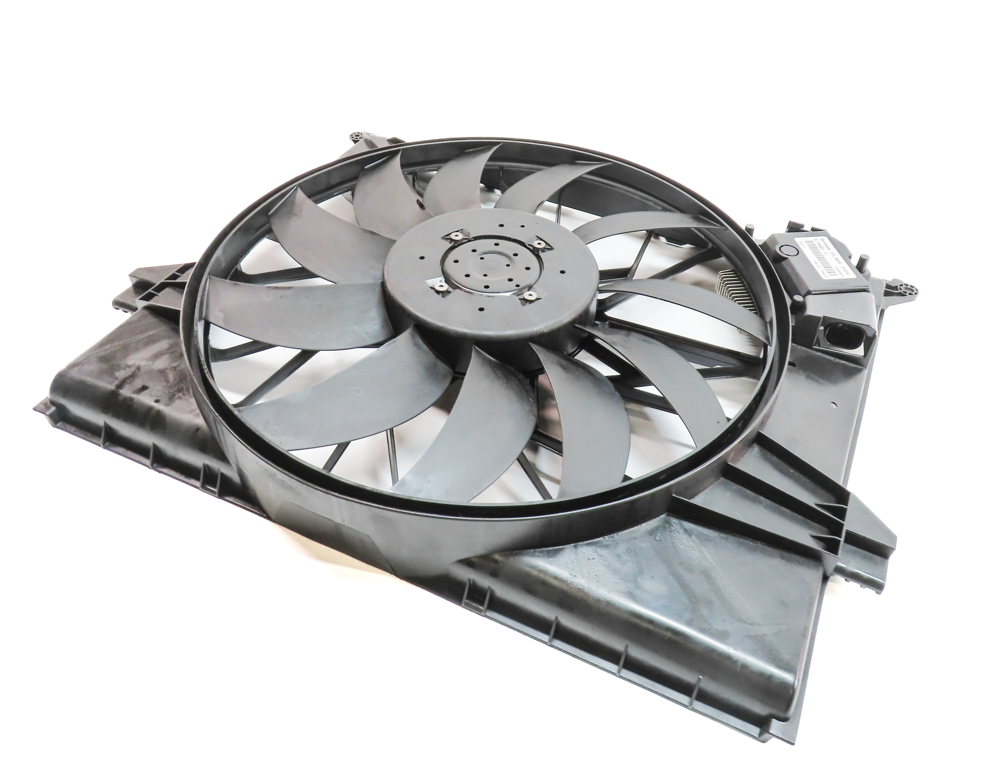 2007-2012 MERCEDES GL ML R CLASS (X164 W164 W251) RADIATOR COOLING FAN w/ SHROUD — exact item pictured