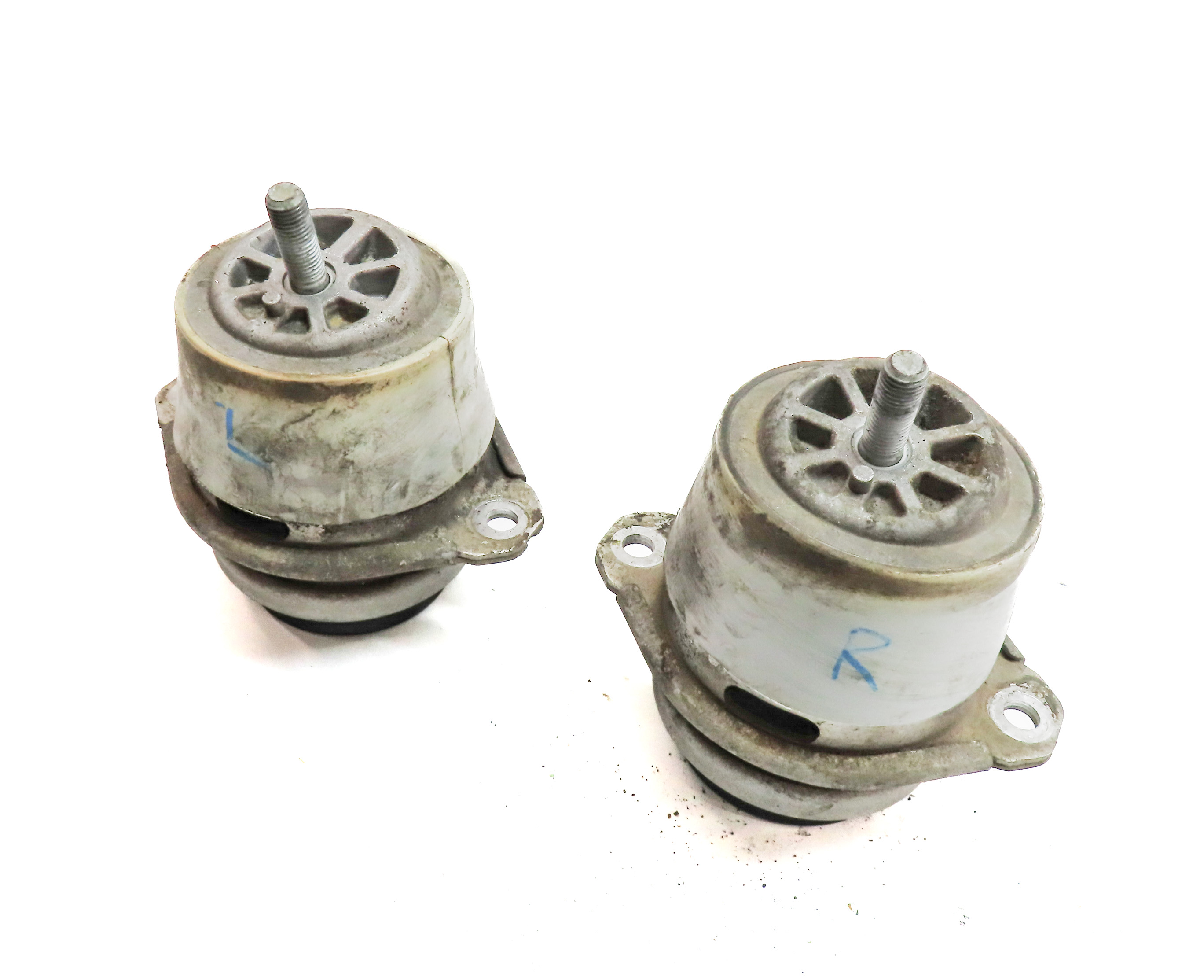 2012 PORSCHE CAYENNE (958) 3.6L VR6 ENGINE MOTOR SUPPORT MOUNT SET/2 — exact item pictured