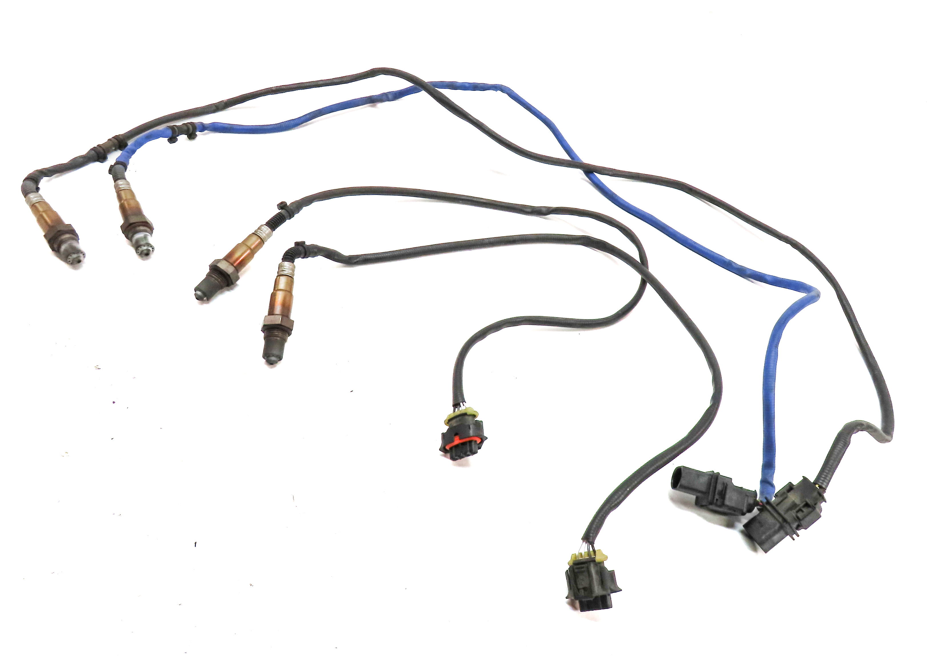 2011 PORSCHE CAYENNE (958) 4.8L (M48.02) NON TURBO ENGINE OXYGEN O2 SENSOR SET/4 — exact item pictured