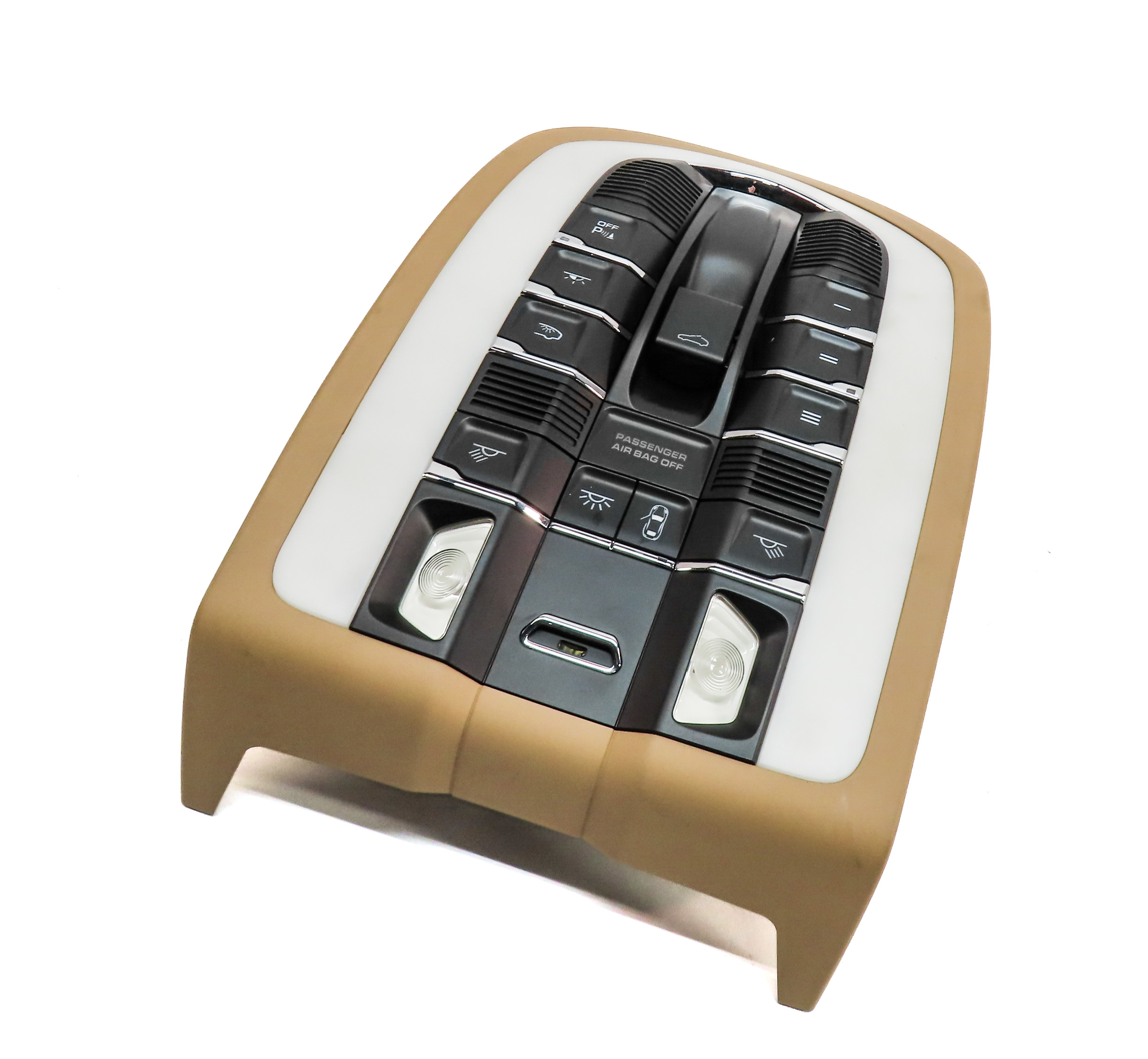 2011 PORSCHE CAYENNE (958) FRONT INTERIOR DOME MAP READING LIGHT LAMP (Beige) — exact item pictured