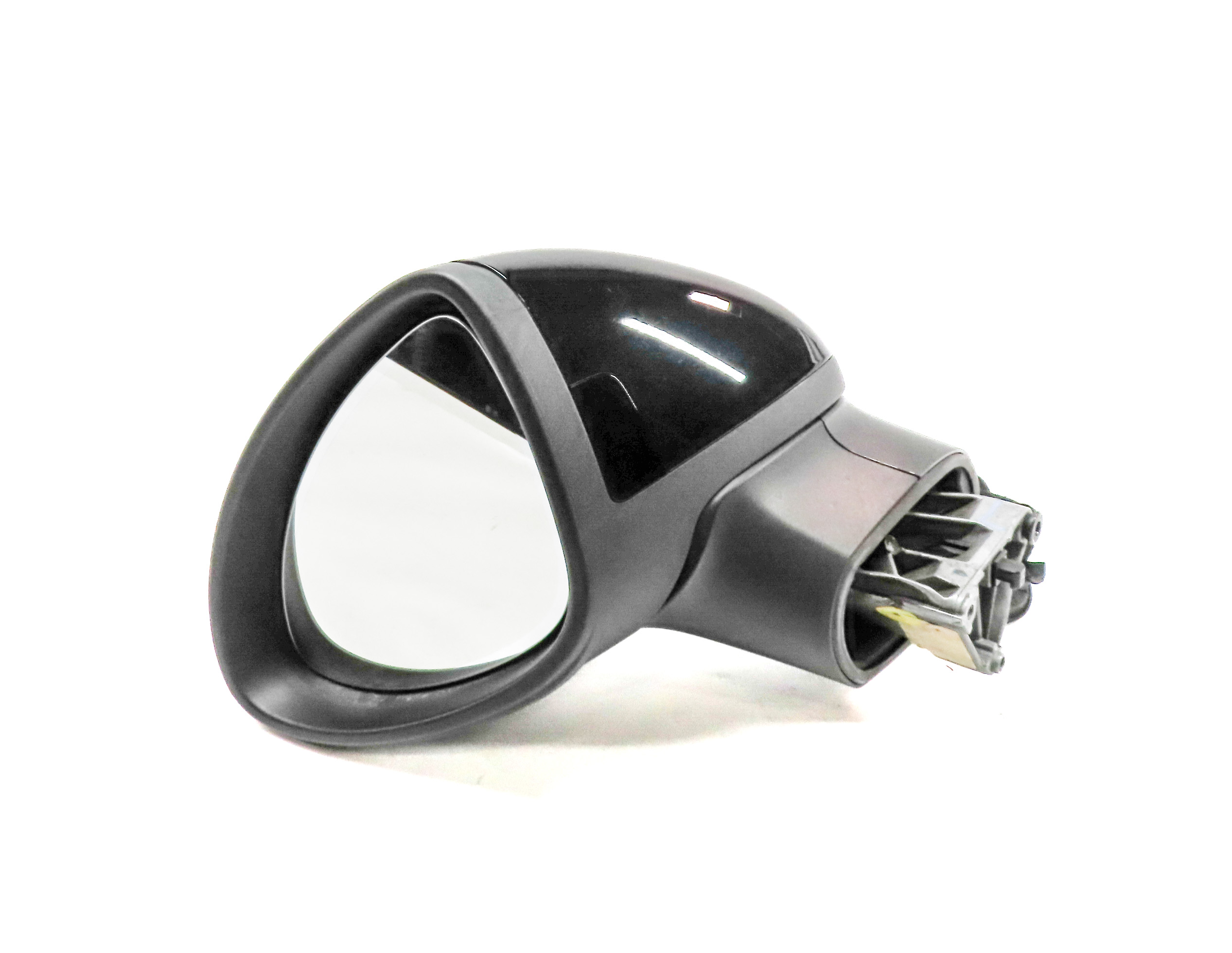 11-14 PORSCHE CAYENNE (958) LEFT PFOLD AUTODIM BLIND SPOT DOOR MIRROR (Black) — exact item pictured