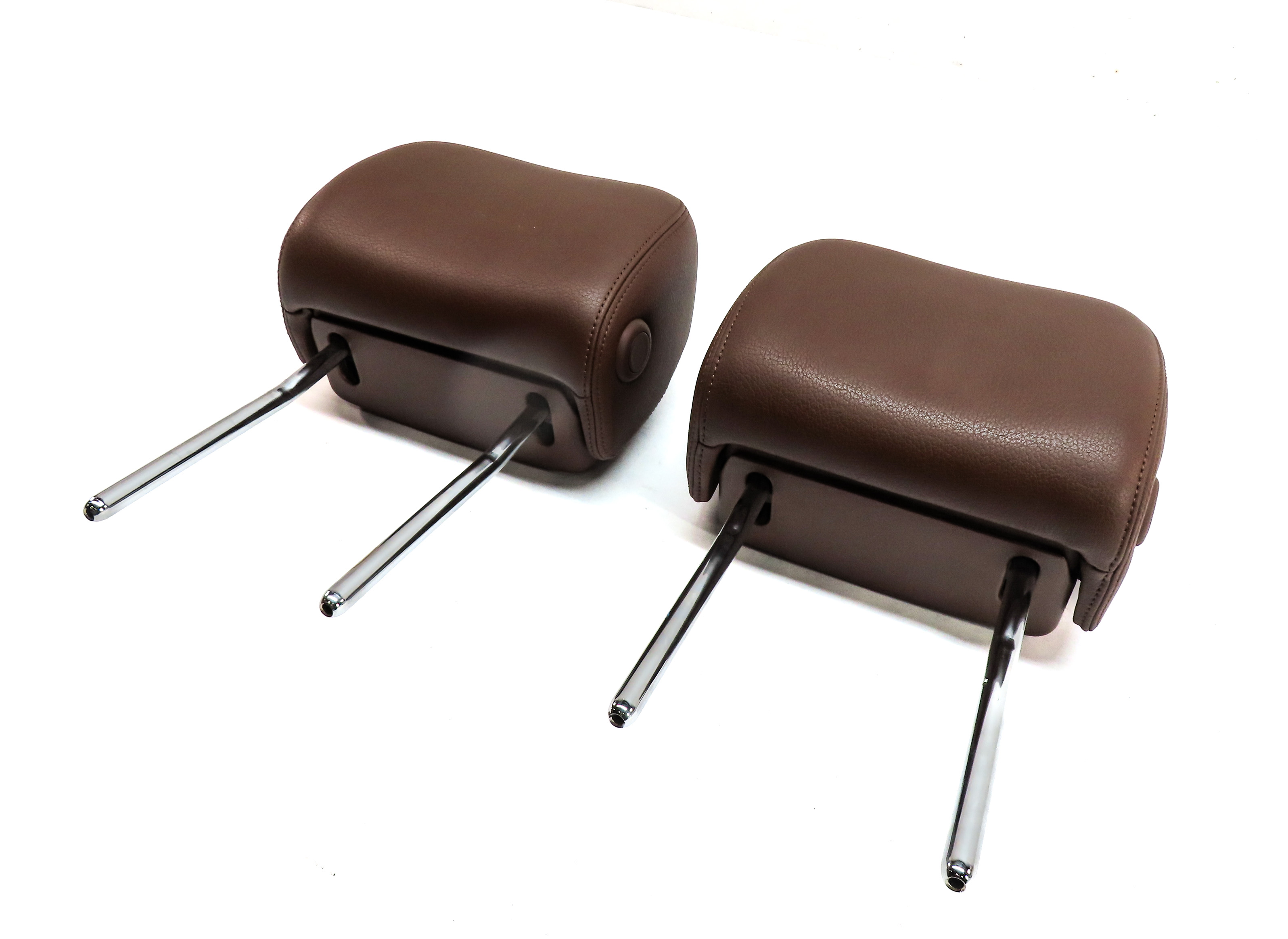 12-18 AUDI A6 A7 S6 S7 RS7 (C7 4G8) FRONT LEFT & RIGHT SEAT HEADREST SET (Brown) — exact item pictured