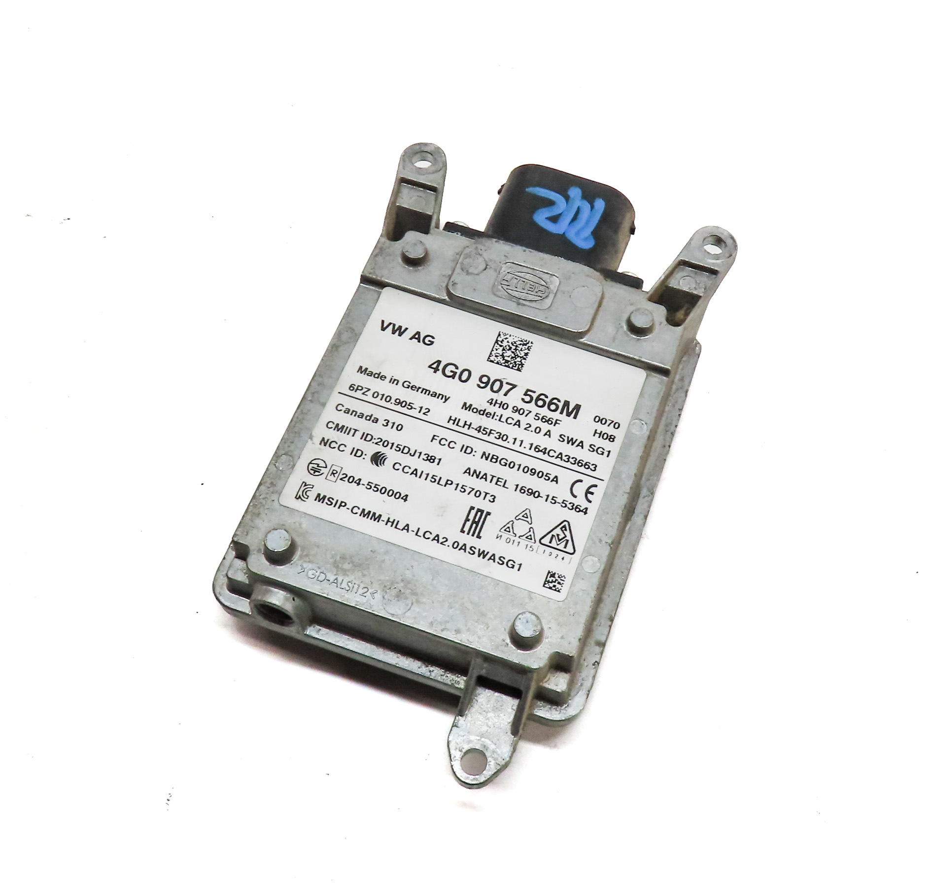 16-18 AUDI A6 A7 S6 S7 RS7 C7 4G8 REAR RIGHT BLIND SPOT RADAR SENSOR MASTER — exact item pictured