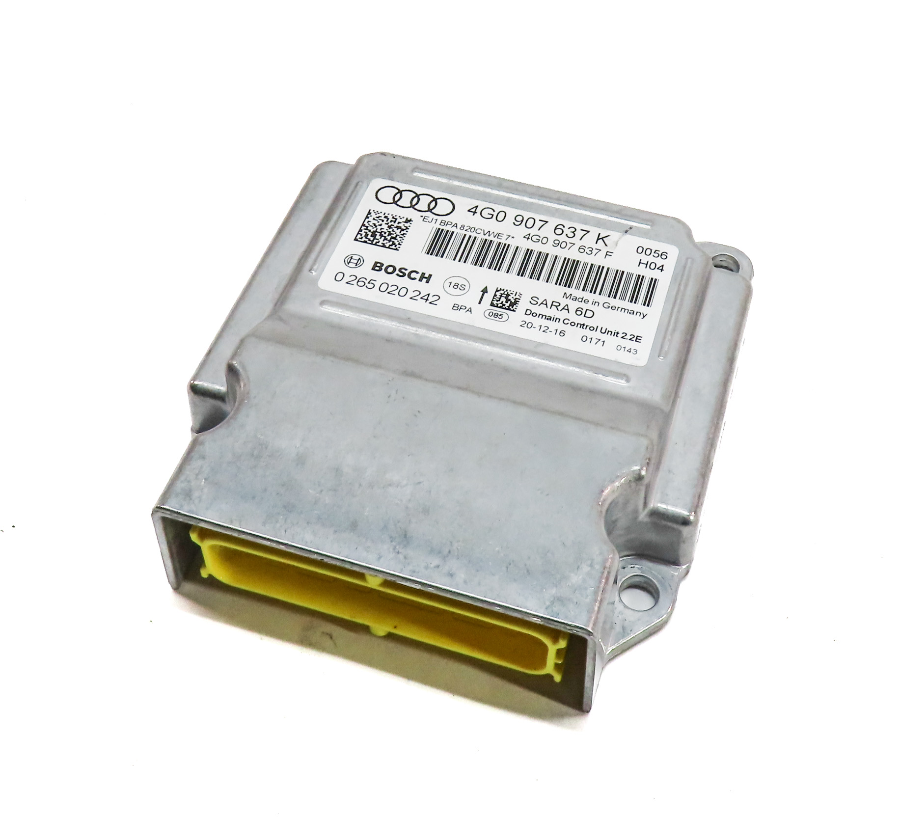 2017 AUDI A6 (C7 4G) YAW TURN RATE SPEED SENSOR CONTROL MODULE — exact item pictured