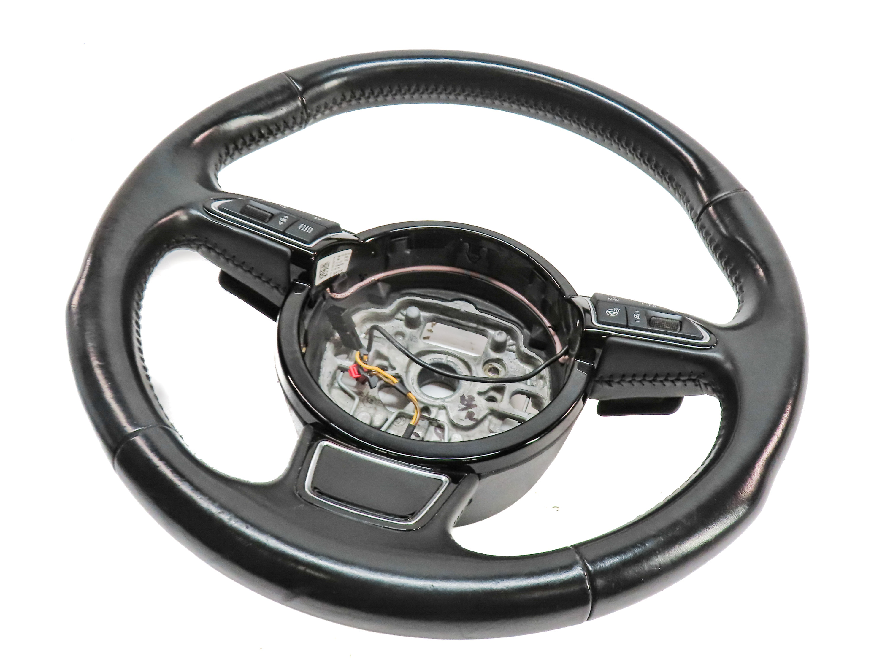 2012-2018 AUDI A6 A7 S6 S7 C7 4G8 3-SPOKE HEATED TIPTRONIC STEERING WHEEL — exact item pictured