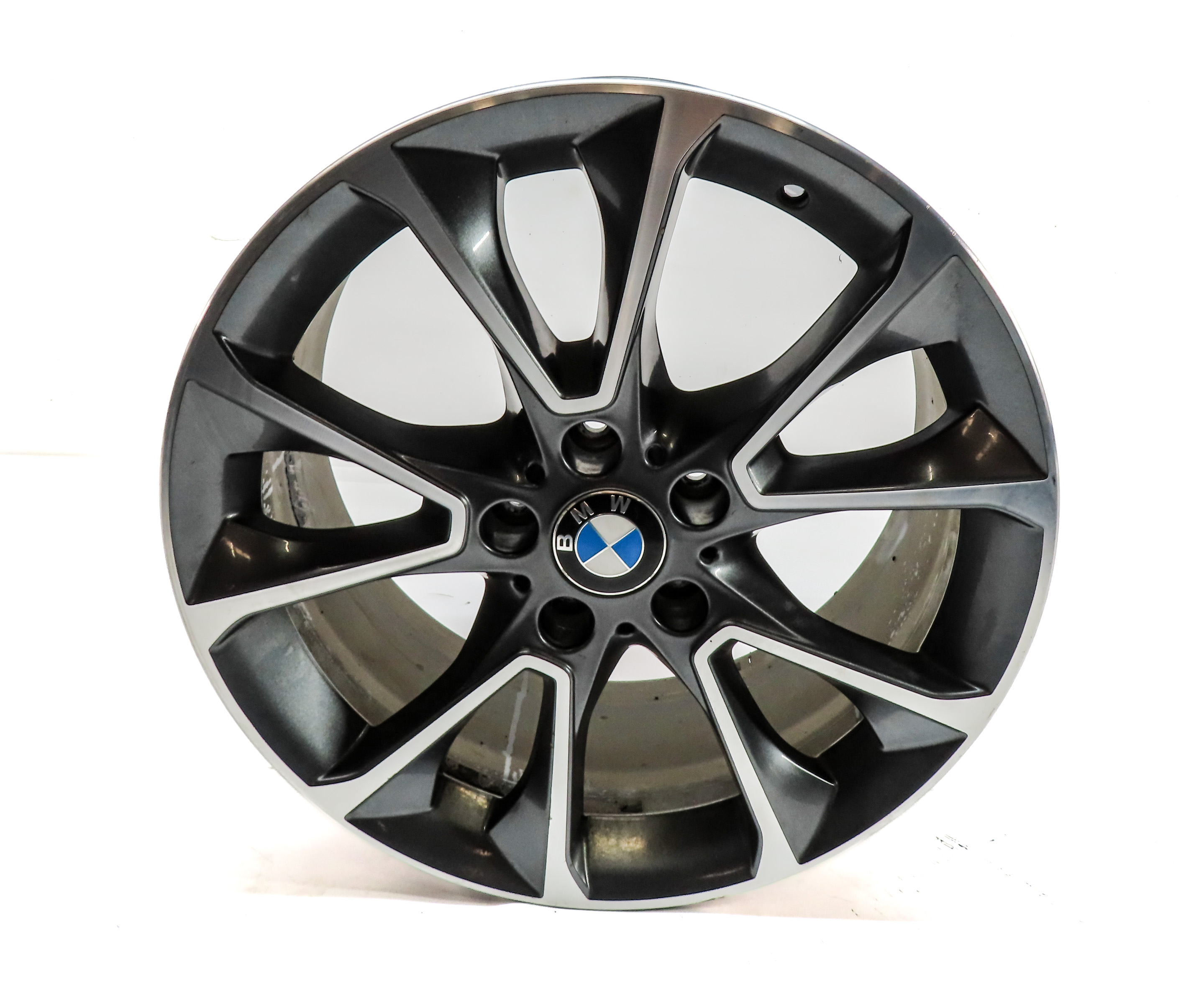15-18 BMW X5 F15 19X9 ALUMINUM 5 NARROW V SPOKE WHEEL RIM  — exact item pictured