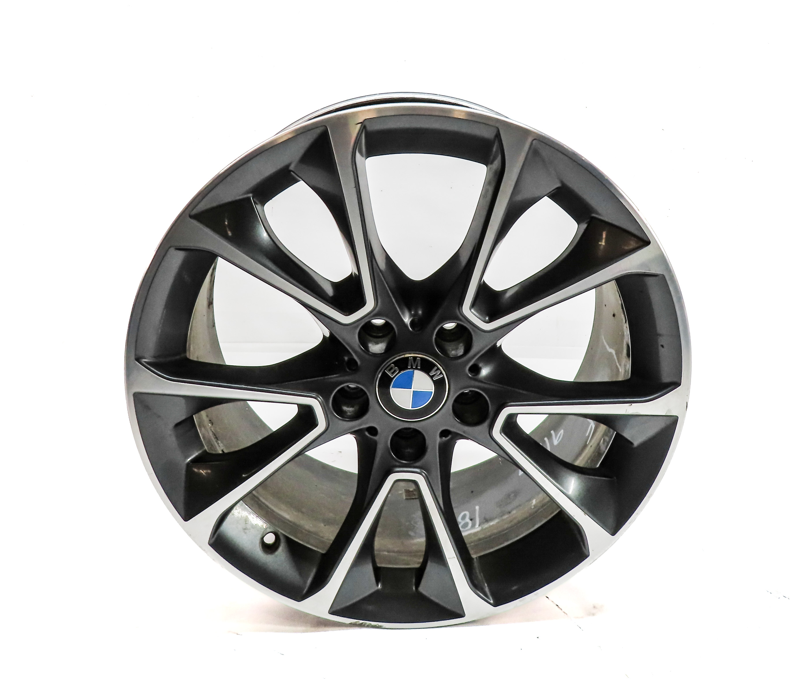 15-18 BMW X5 F15 19X9 ALUMINUM 5 NARROW V SPOKE WHEEL RIM  — exact item pictured