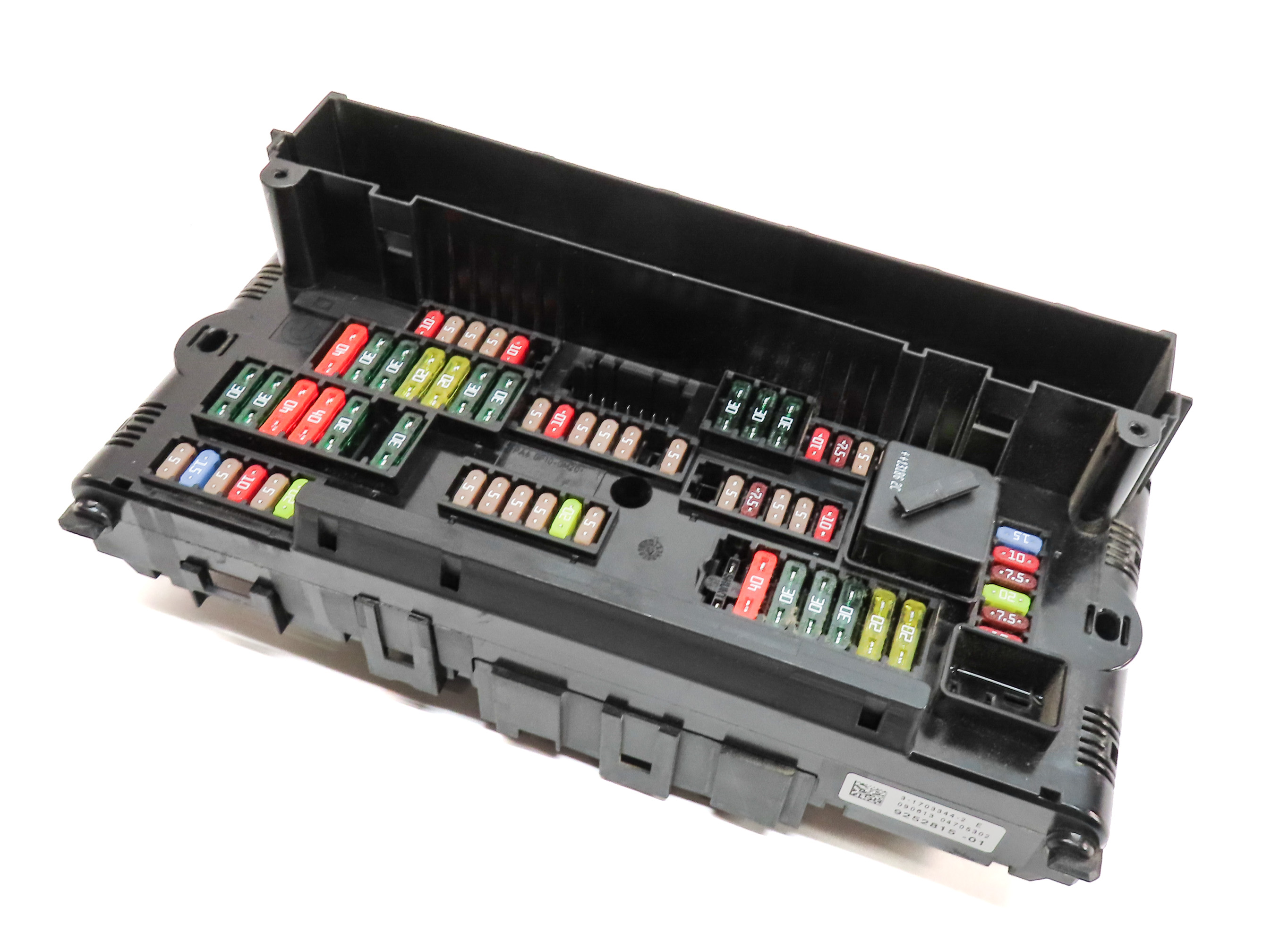 2012-2017 BMW 5 6 7 (F01 F06 F10) FRONT POWER DISTRIBUTION RELAY FUSE BOX — exact item pictured