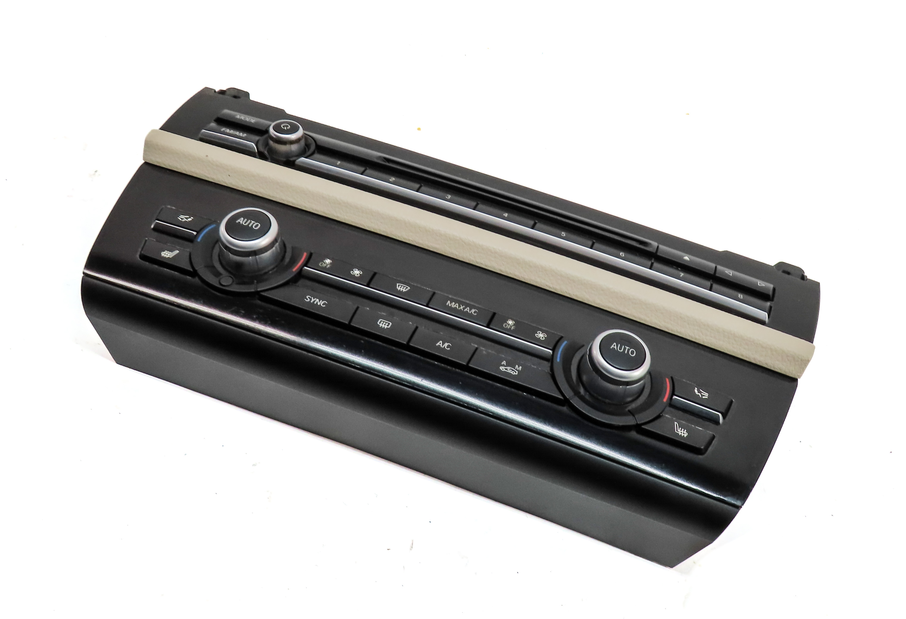 11-16 BMW 5 M5 SERIES (F10) HEATER A/C TEMPERATURE & RADIO CONTROL PANEL (BEIGE) — exact item pictured
