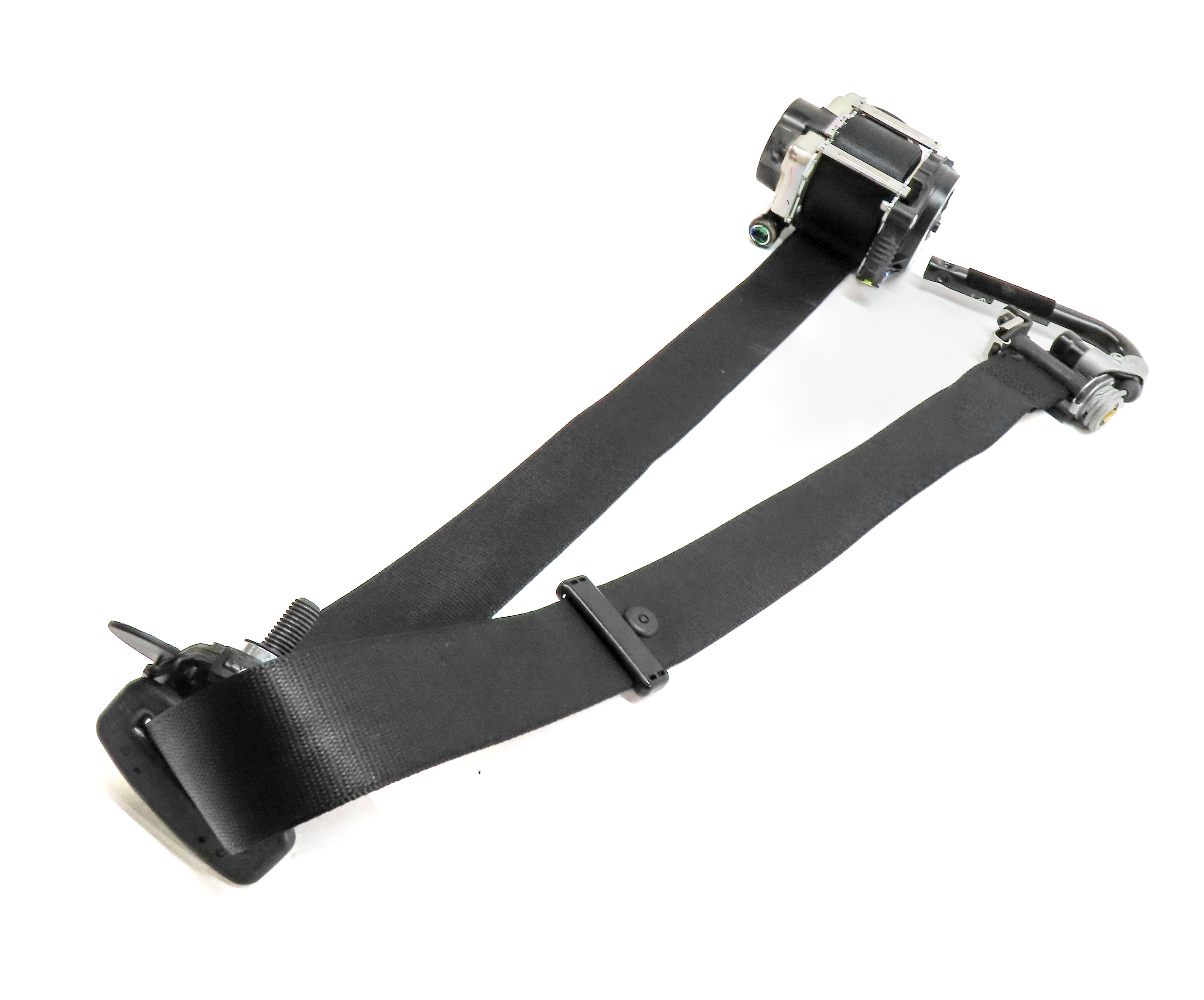 2014-2019 BMW X5 X6 (F15 F16) RIGHT FRONT PASSENGER SEATBELT RETRACTOR (Black) — exact item pictured