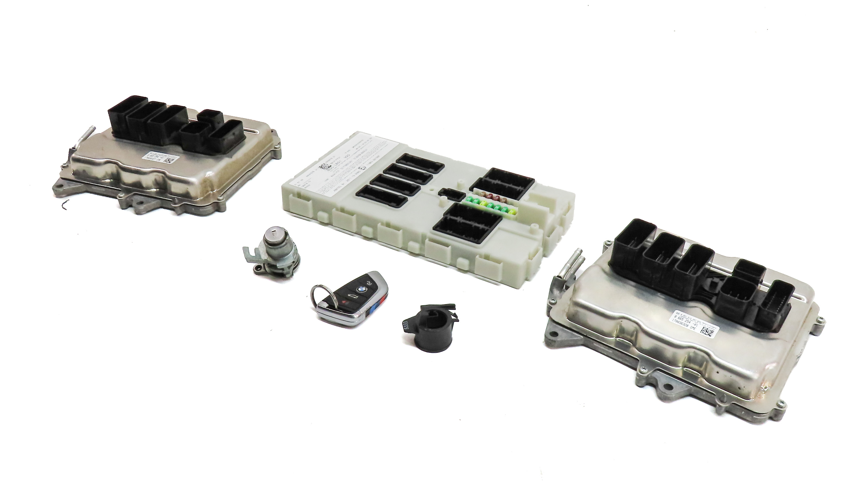 14-19 BMW 5 6 7 X5 X6 (F01 F10 F12 F15 F16) 4.4L N63 ENGINE DME MODULE KEY SET — exact item pictured