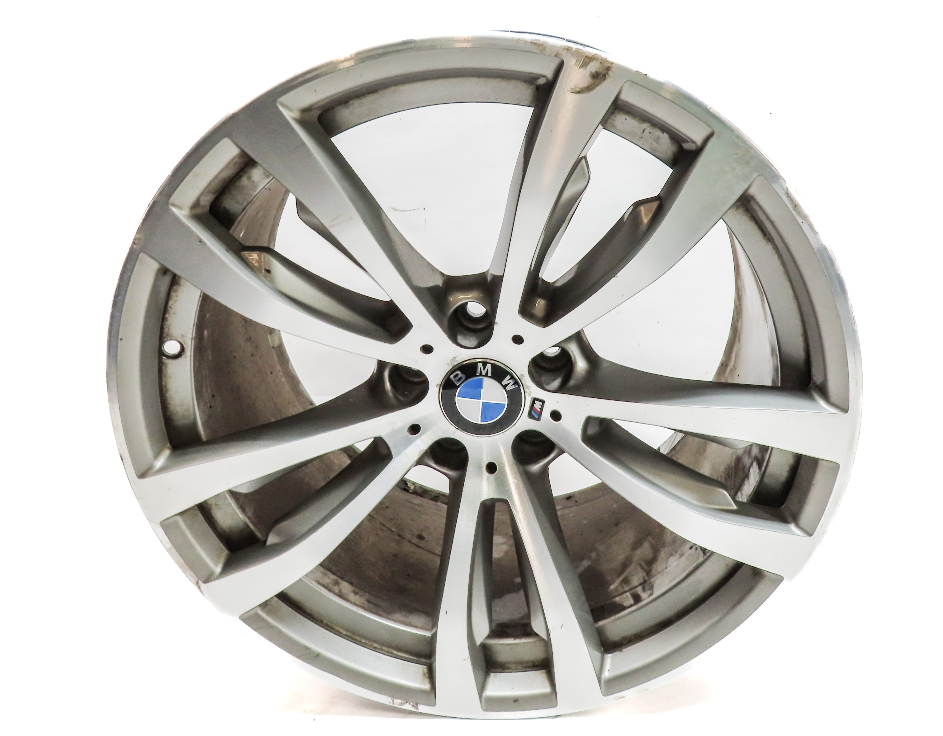 14-19 BMW X5 X6 F15 F16 20X11 INCH REAR 5 V SPOKE DIMPLED MACHINED WHEEL RIM — exact item pictured