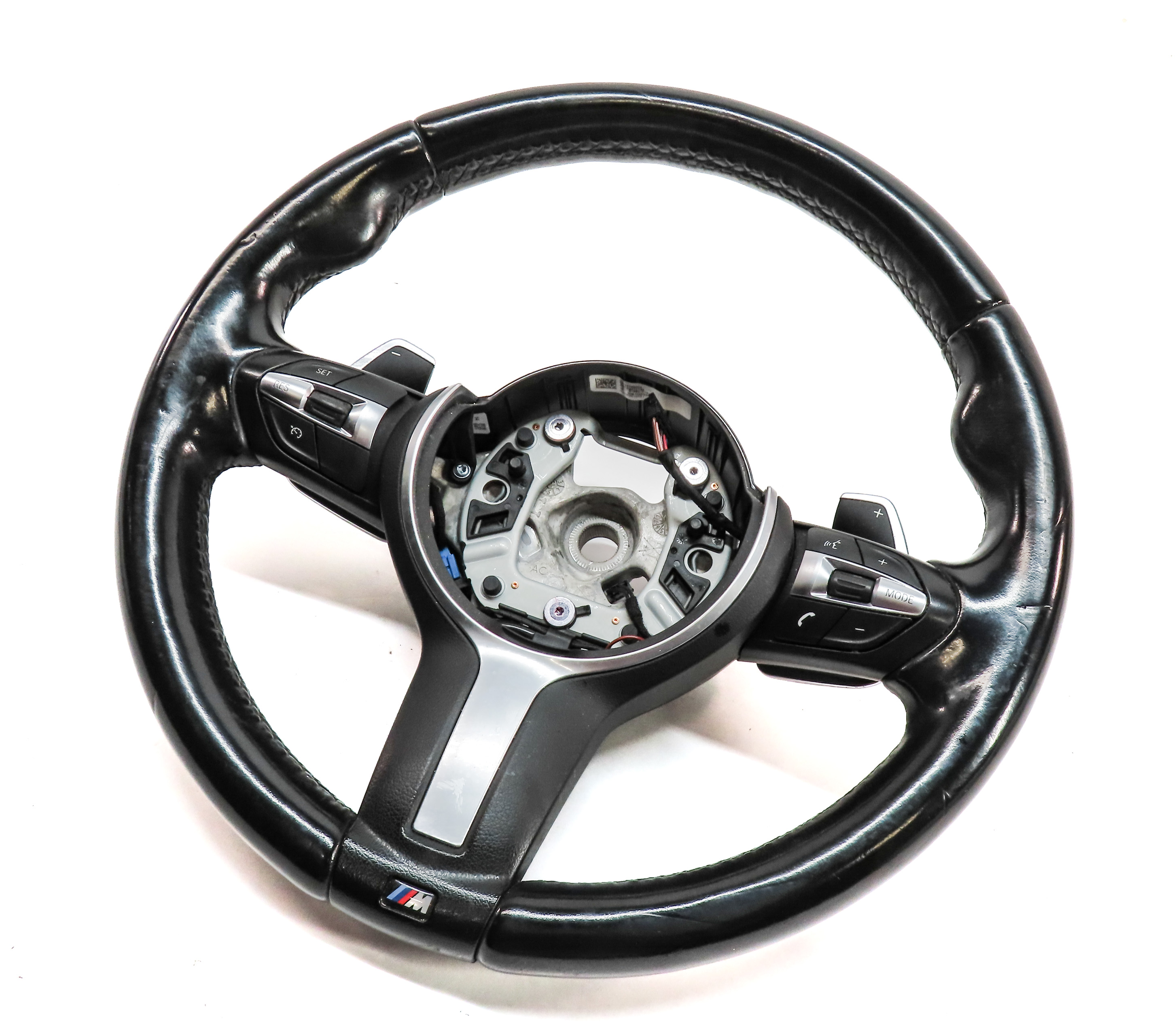 15-19 BMW X5 X6 F15 F16 DRIVER M SPORT STEERING WHEEL w/PADDLE SHIFT (Black) — exact item pictured
