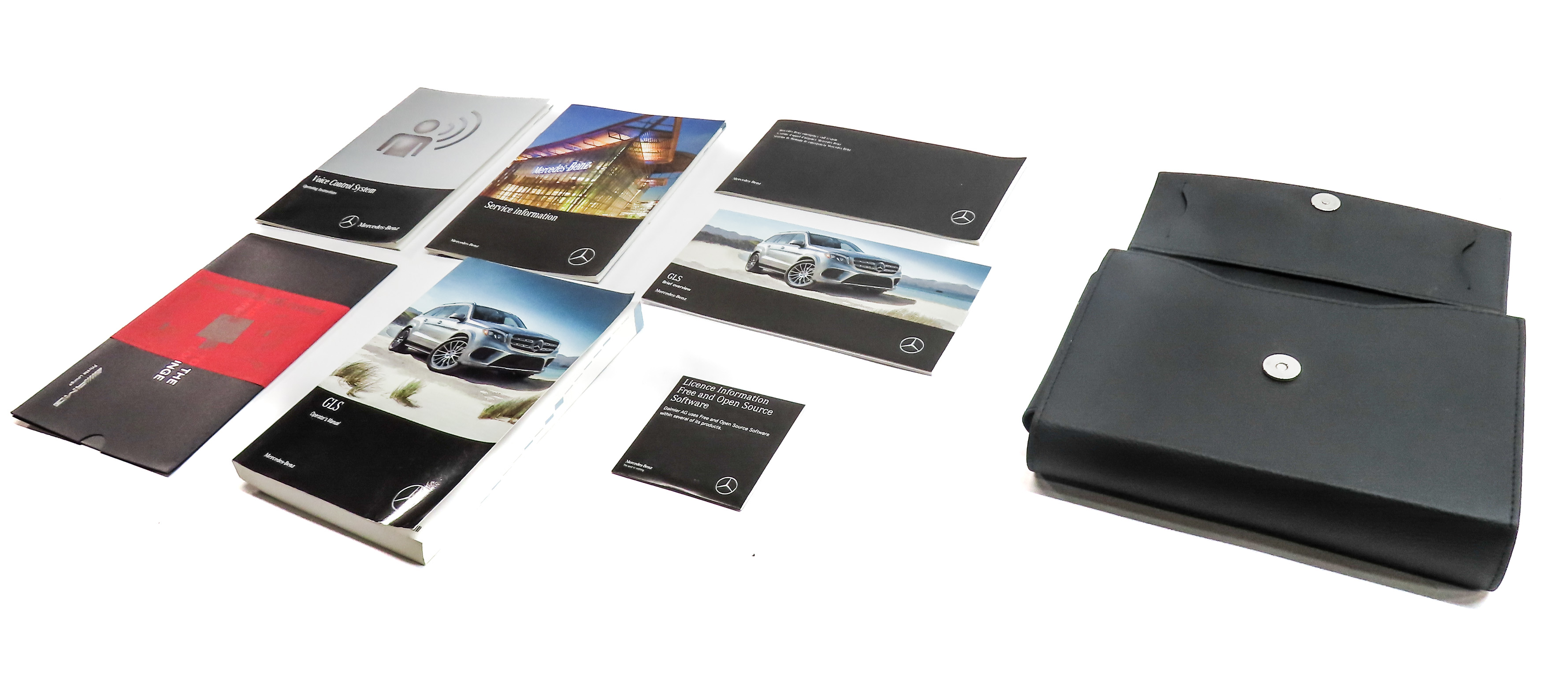 2019 MERCEDES GLS450 (X166) 3.0L (M276) ENGINE OWNER'S MANUAL BOOKLET SET w/CASE — exact item pictured