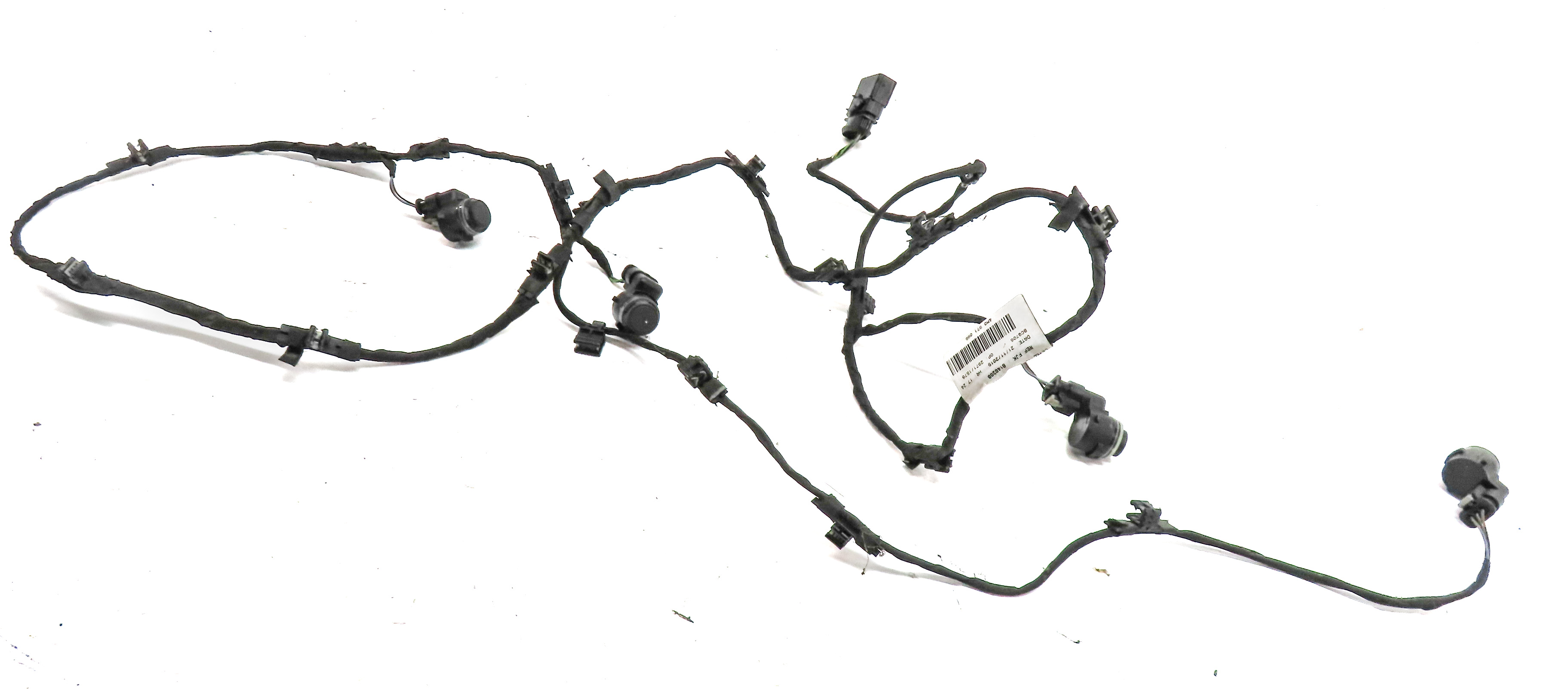 2017 AUDI Q7 4M FRONT PARK ASSIST PDC DISTANCE CONTROL WIRE SENSOR SET/4 (White) — exact item pictured