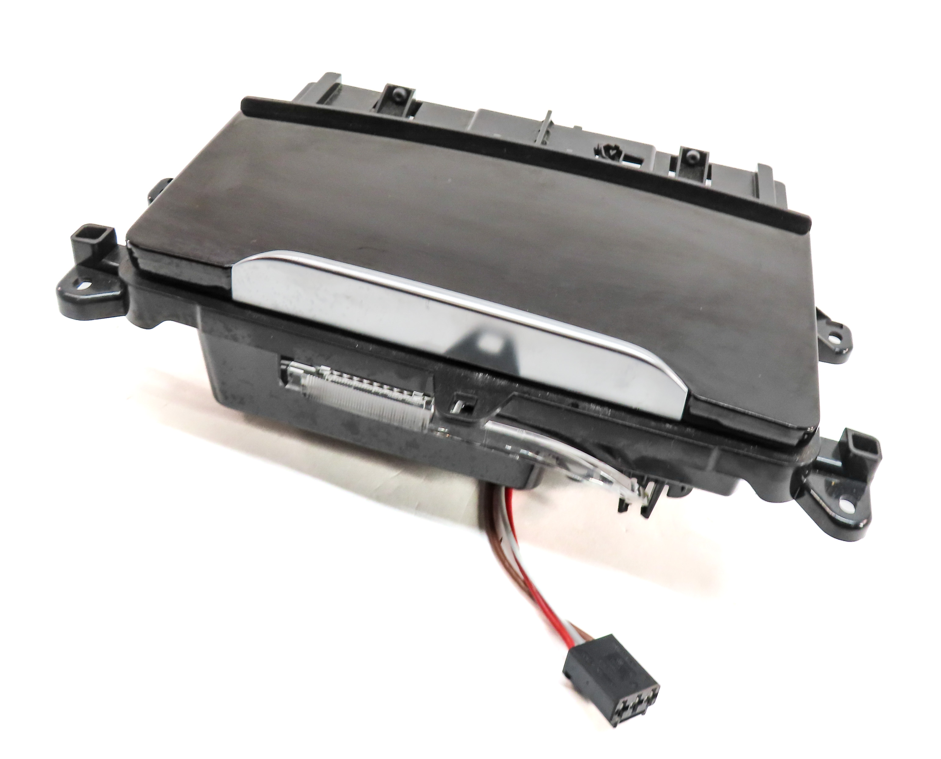 2017 AUDI Q7 (4M) FRONT CENTER CONSOLE SLIDING ASHTRAY w/ 12V POWER SOCKET — exact item pictured