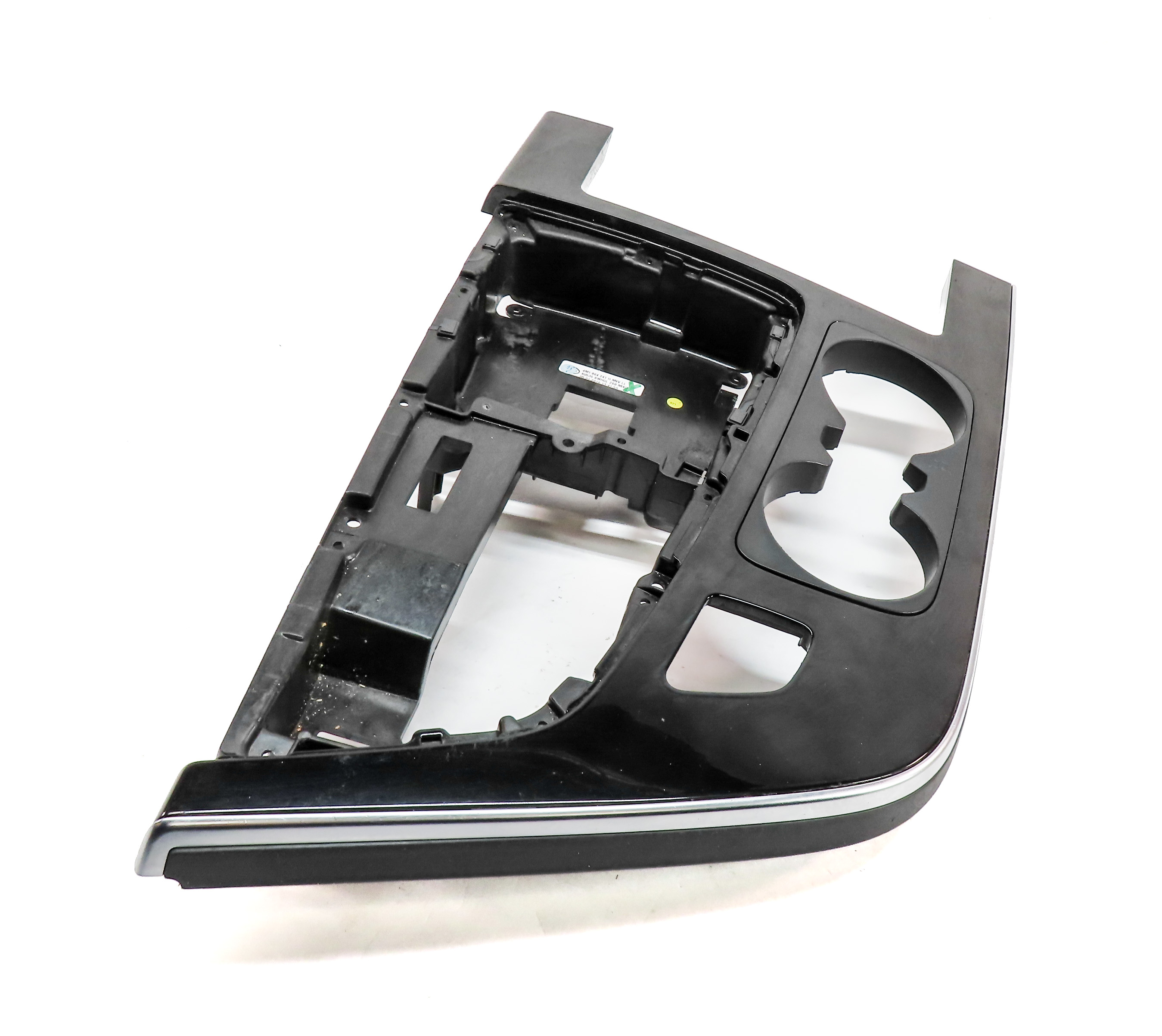 2017 AUDI Q7 (4M) FRONT CENTER CONSOLE CUPHOLDER SHIFTER TRIM PANEL (BLACK) — exact item pictured