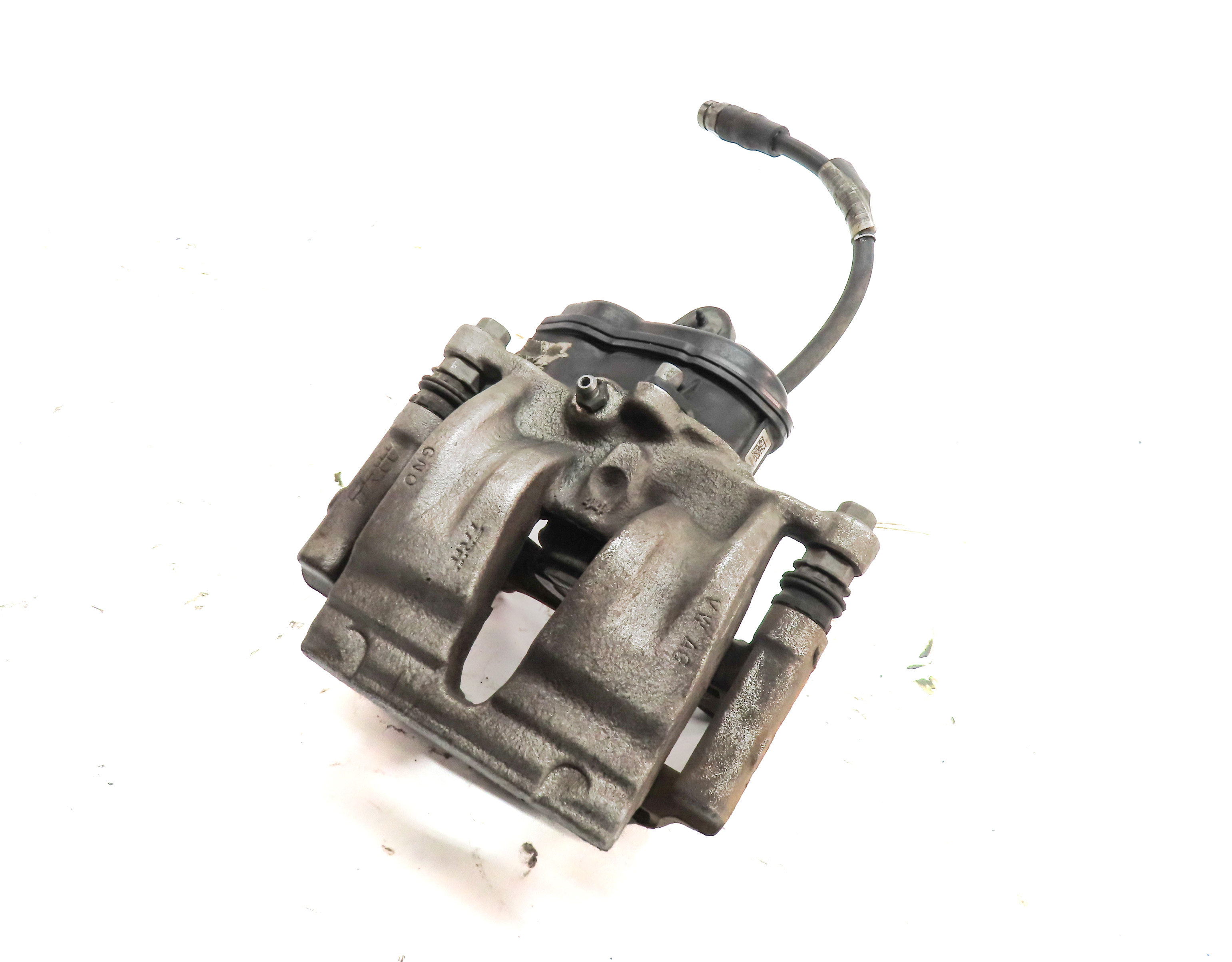 2017-2020 AUDI Q7 Q8 (4M) REAR RIGHT PASSENGER BRAKE CALIPER w/ LINES — exact item pictured