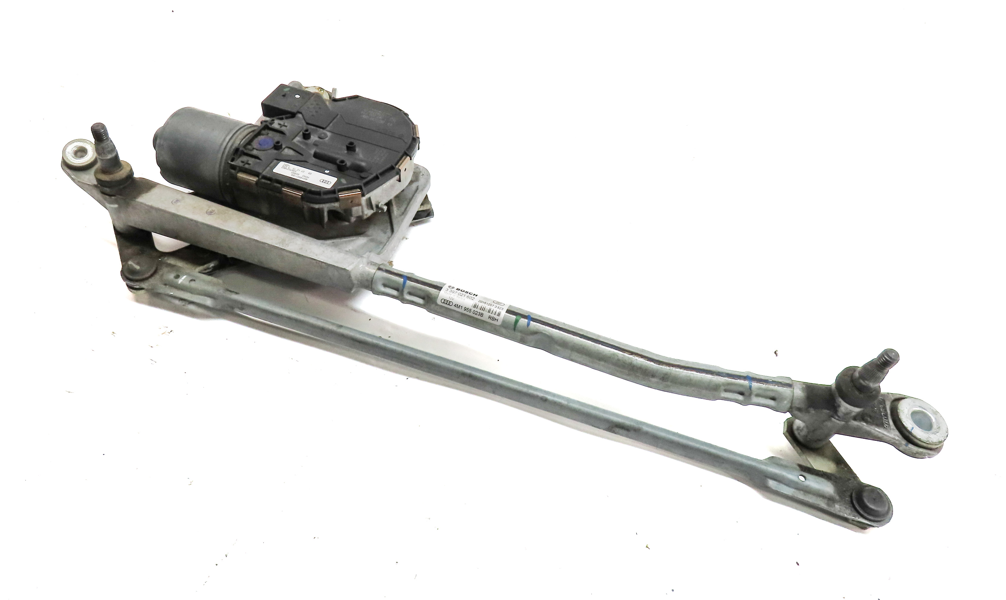 2017-2019 AUDI Q7 (4M) FRONT WINDSHIELD WIPER MOTOR w/ TRANSMISSION LINKAGE — exact item pictured