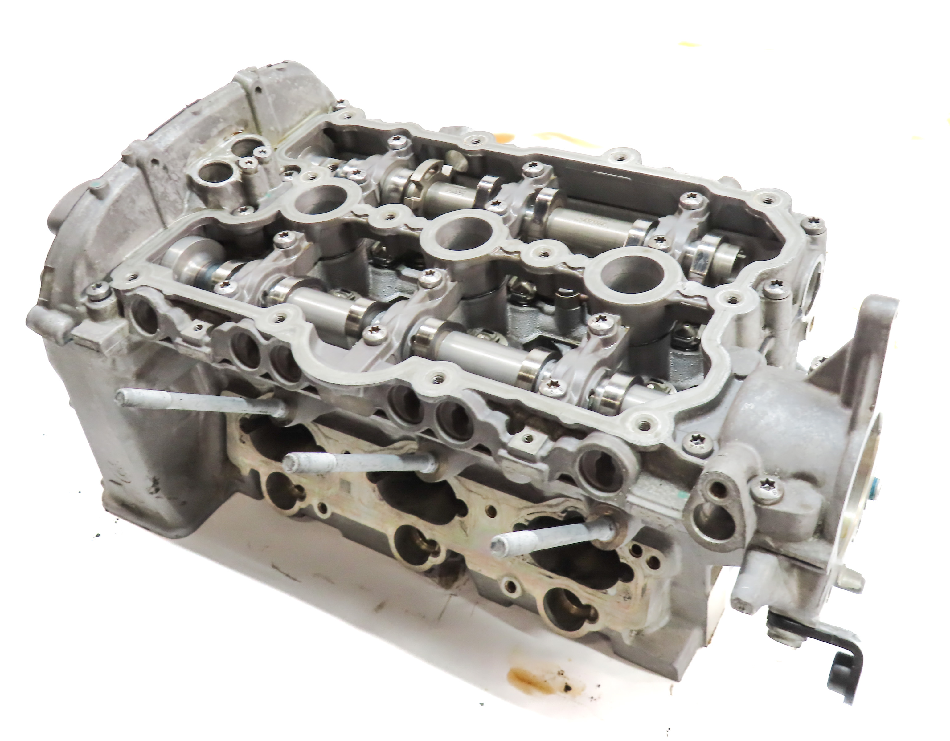 17-19 AUDI Q7 (4M) 3.0L SUPER LEFT DRIVER CYLINDER HEAD w/CAMSHAFTS GEARS VALVES — exact item pictured