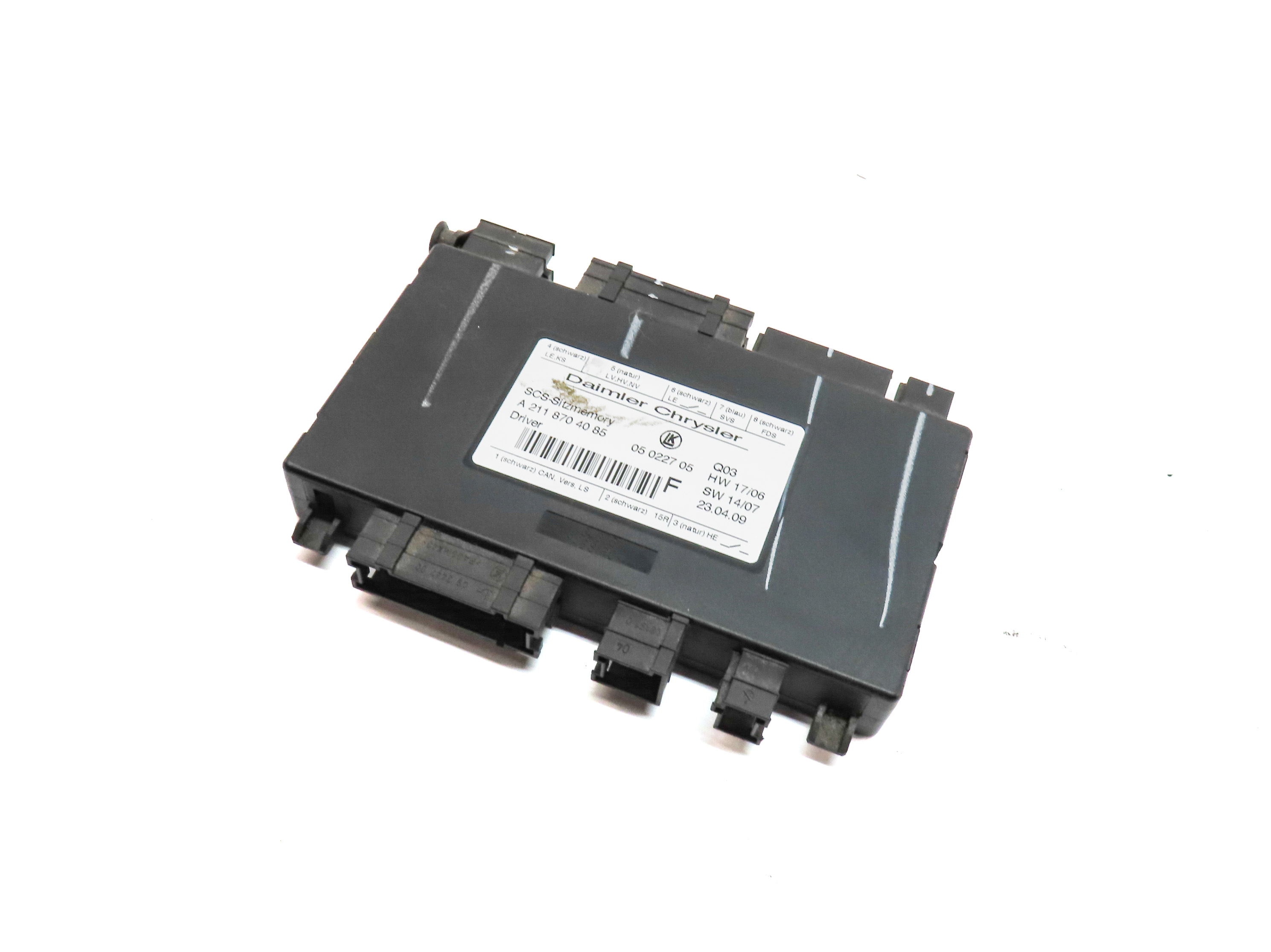 2009 MERCEDES GL320 (X164) FRONT LEFT DRIVER SEAT CONTROL MODULE — exact item pictured