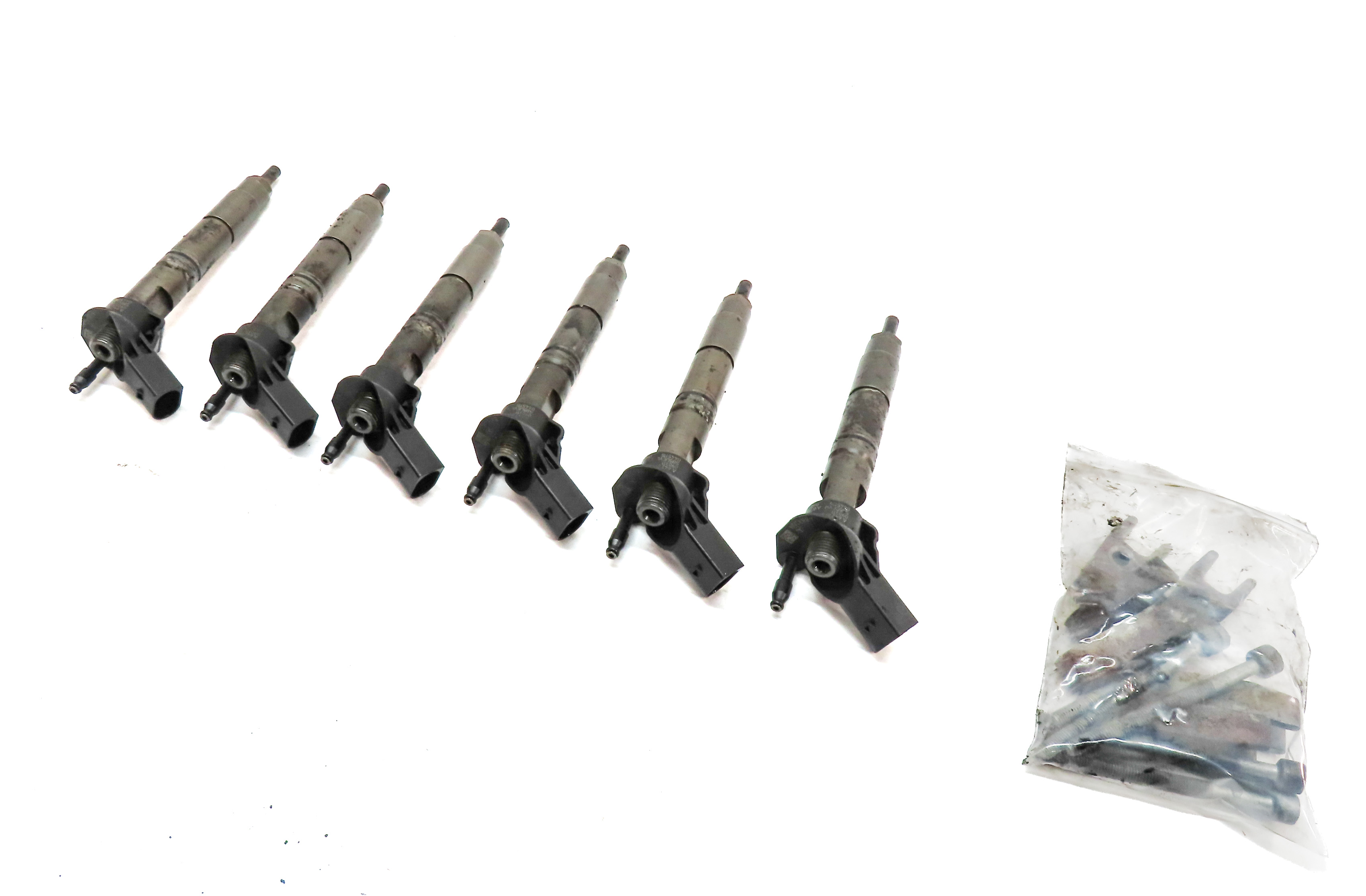 07-13 MERCEDES E GL ML R (W164 W211 W212 X164) 3.0L DIESEL FUEL INJECTOR SET 6 — exact item pictured