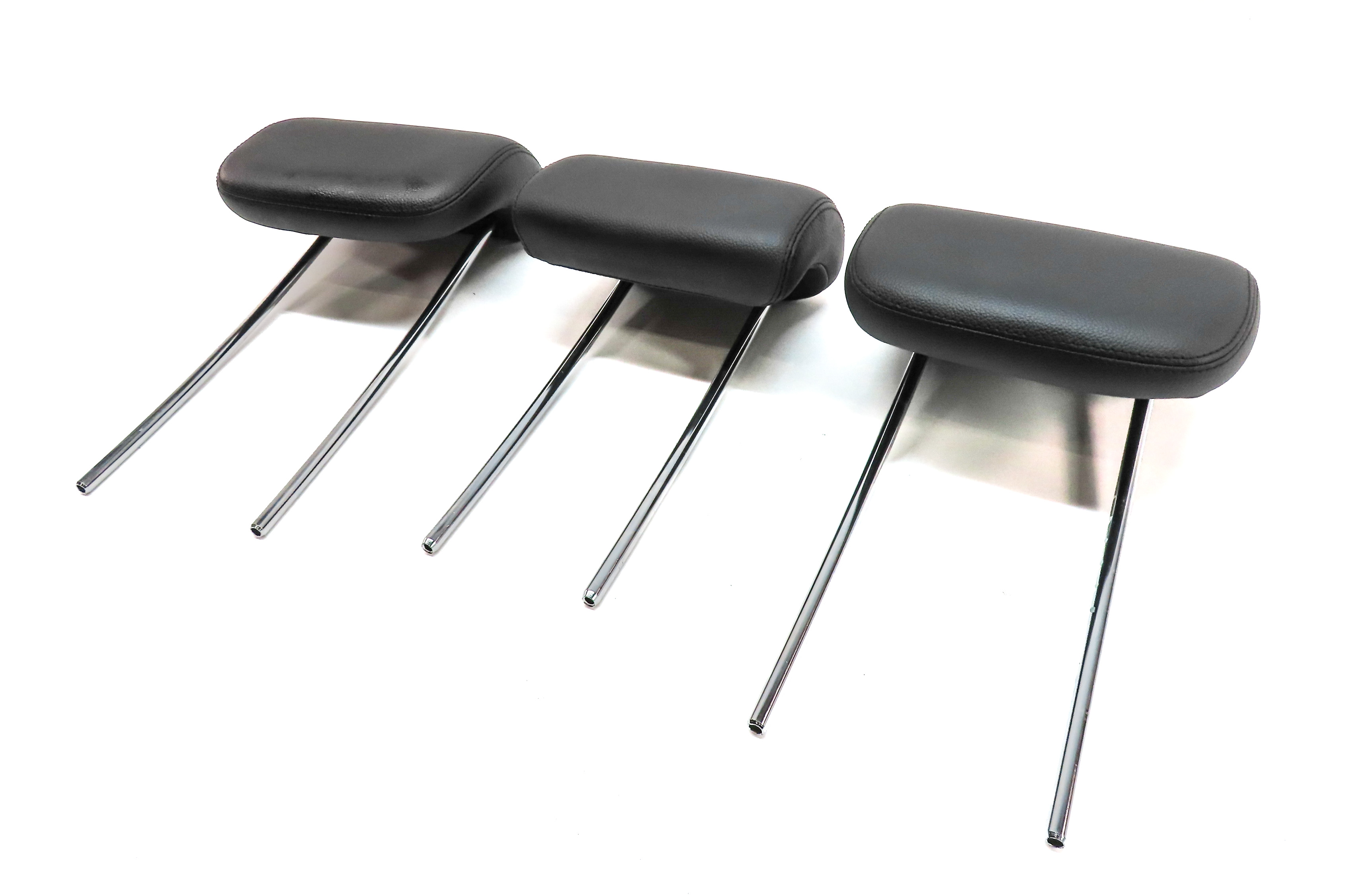07-11 MERCEDES ML GL (W164 X164) REAR LEFT RIGHT & CENTER HEADREST SET3 (Black) — exact item pictured