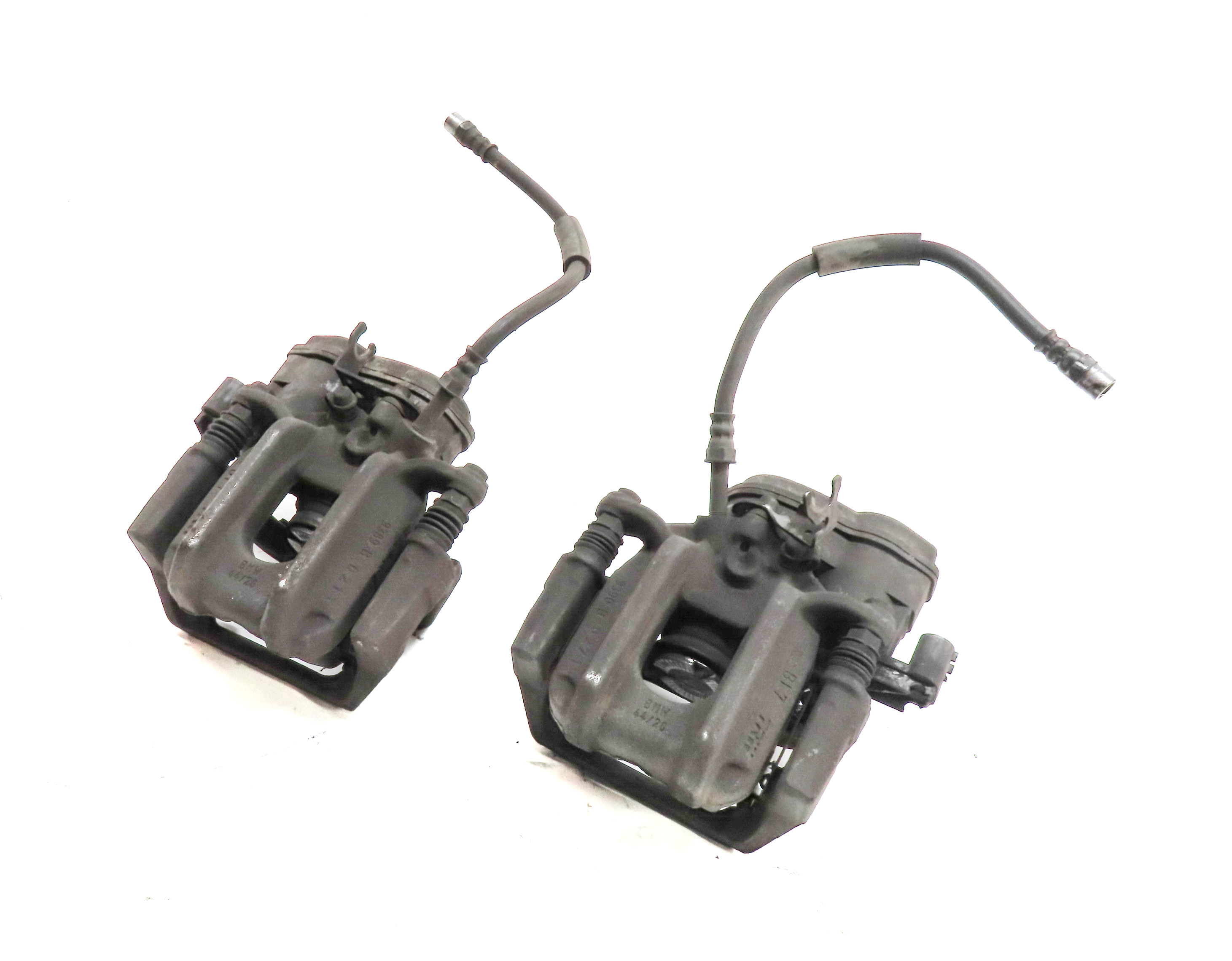 2011-2019 BMW 535i 550i 640i 650i (F06 F10) REAR LEFT & RIGHT BRAKE CALIPER SET — exact item pictured