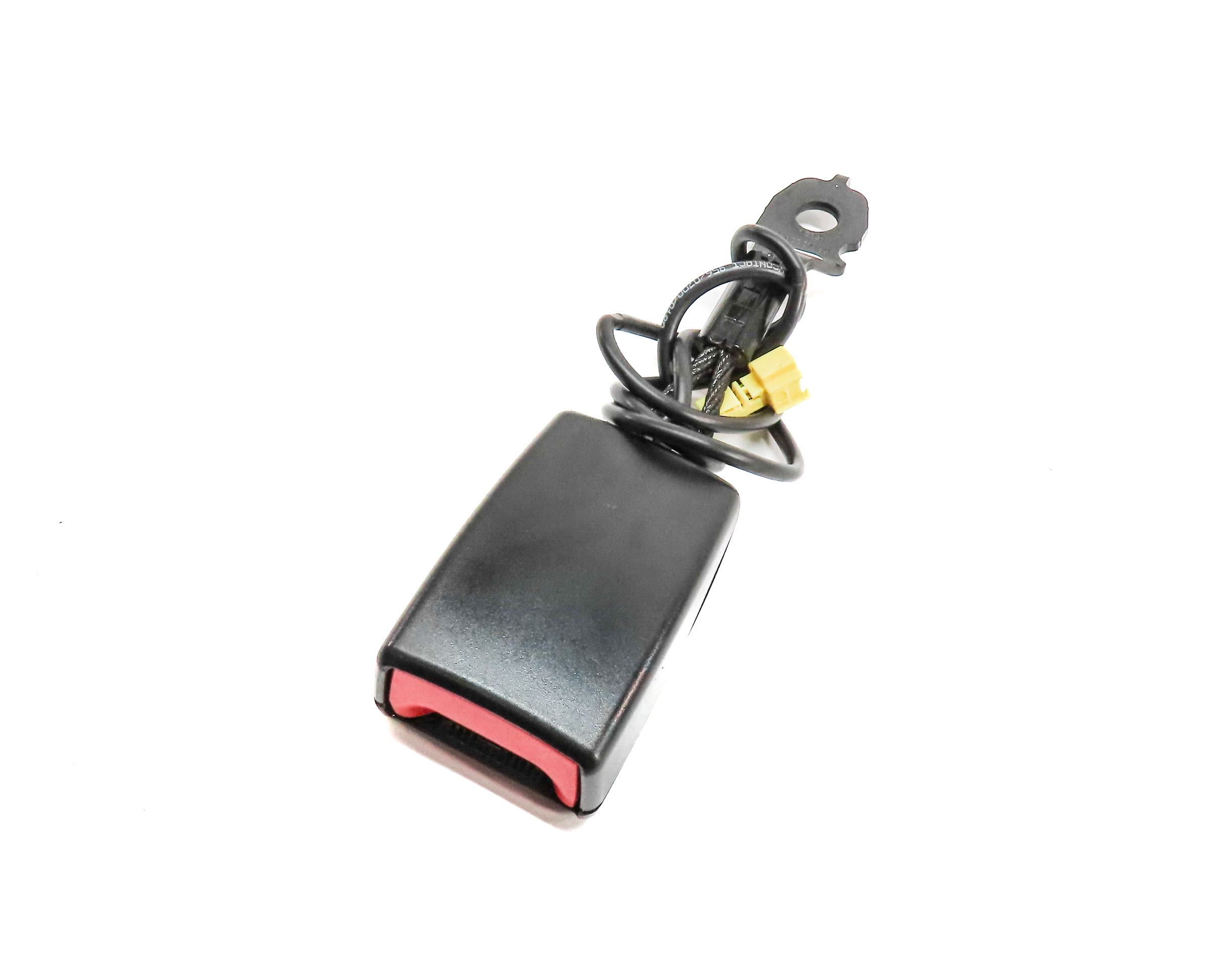 2015-2021 MERCEDES C GLC (W205 X253) FRONT LEFT DRIVER SEATBELT RECEIVER (BLACK) — exact item pictured