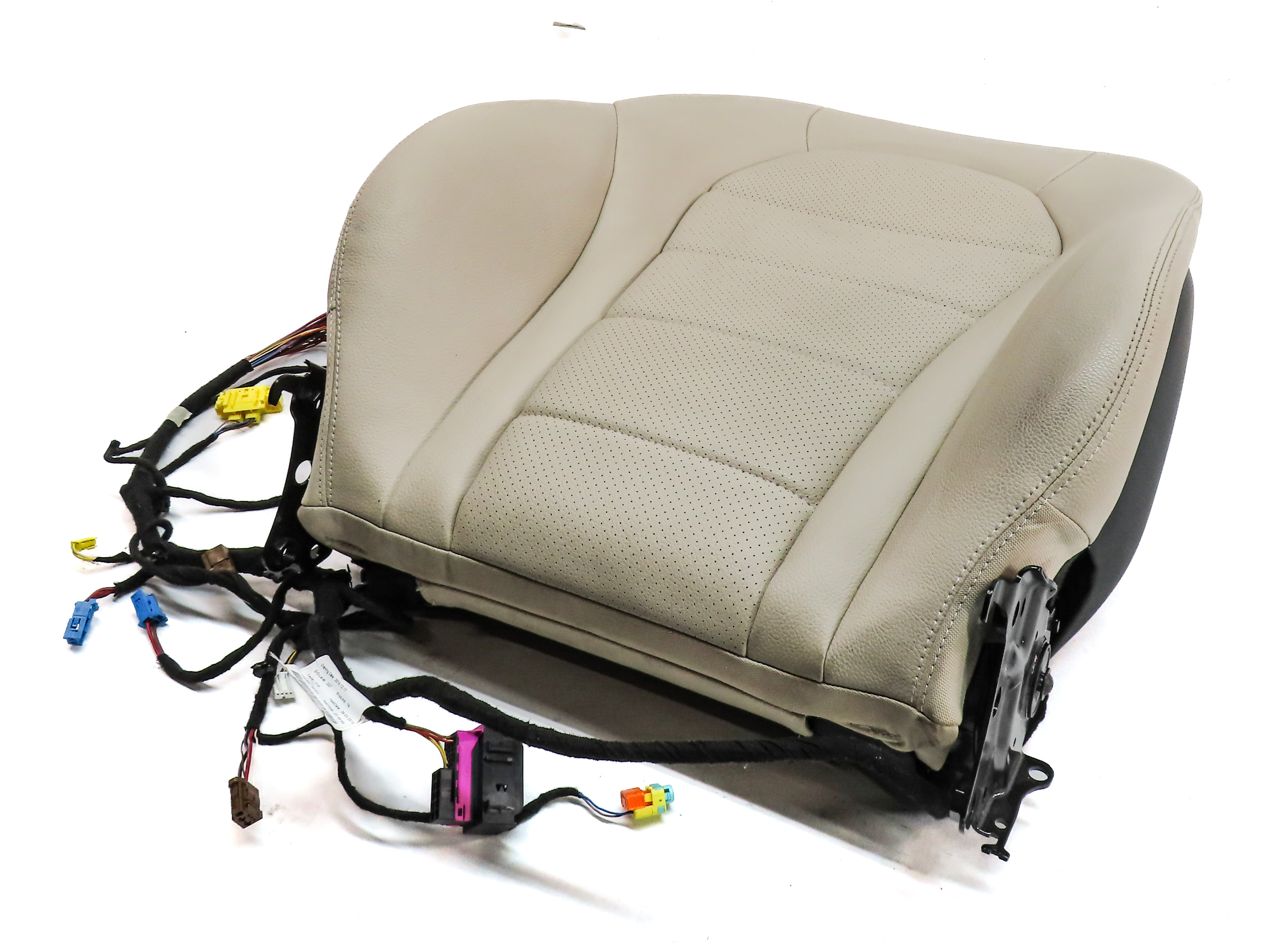 16 MERCEDES C300 (W205) FRONT LEFT DRIVER UPPER MEMORY HEATED SEAT BACK (Beige) — exact item pictured